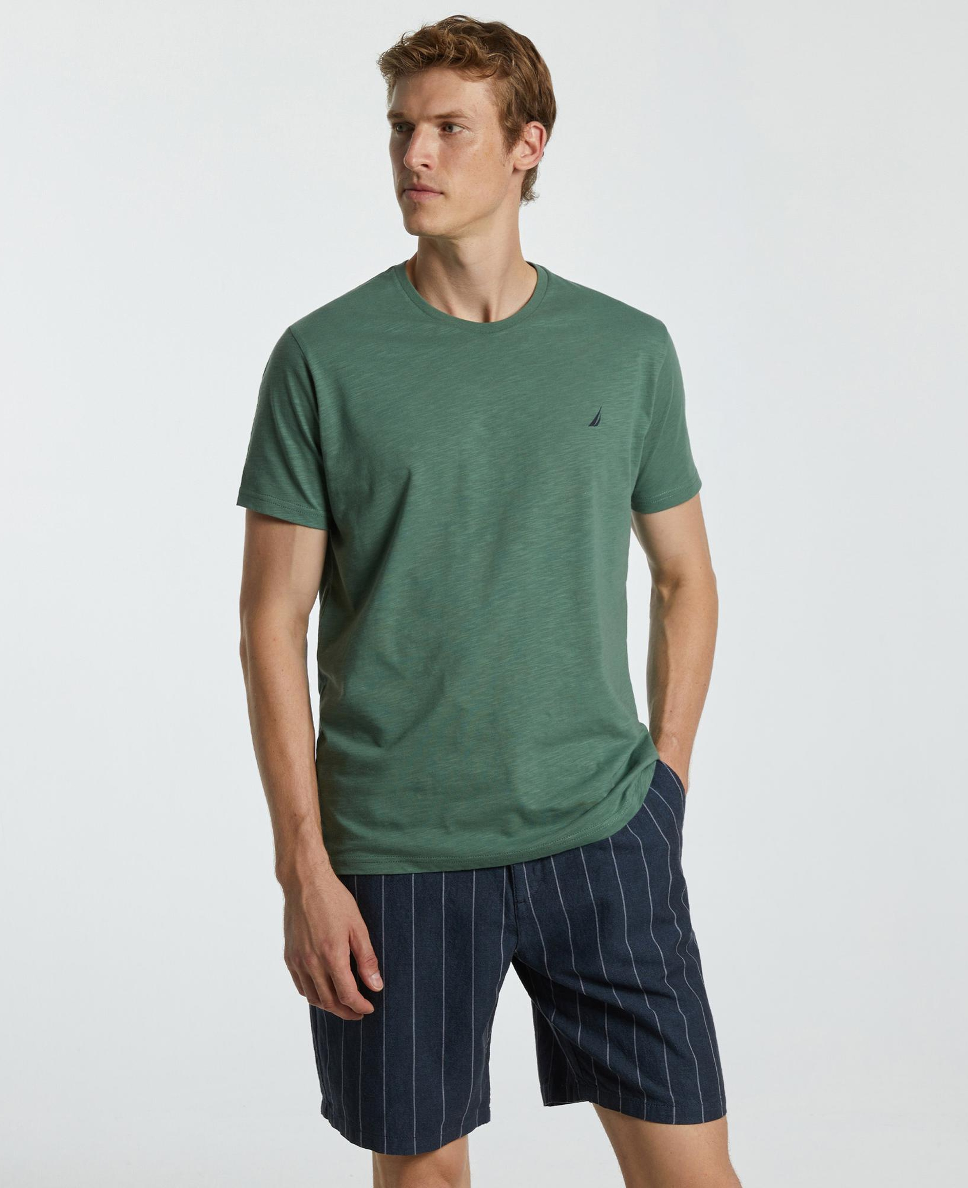 Nautica Erkek Yeşil Standart Fit T-Shirt