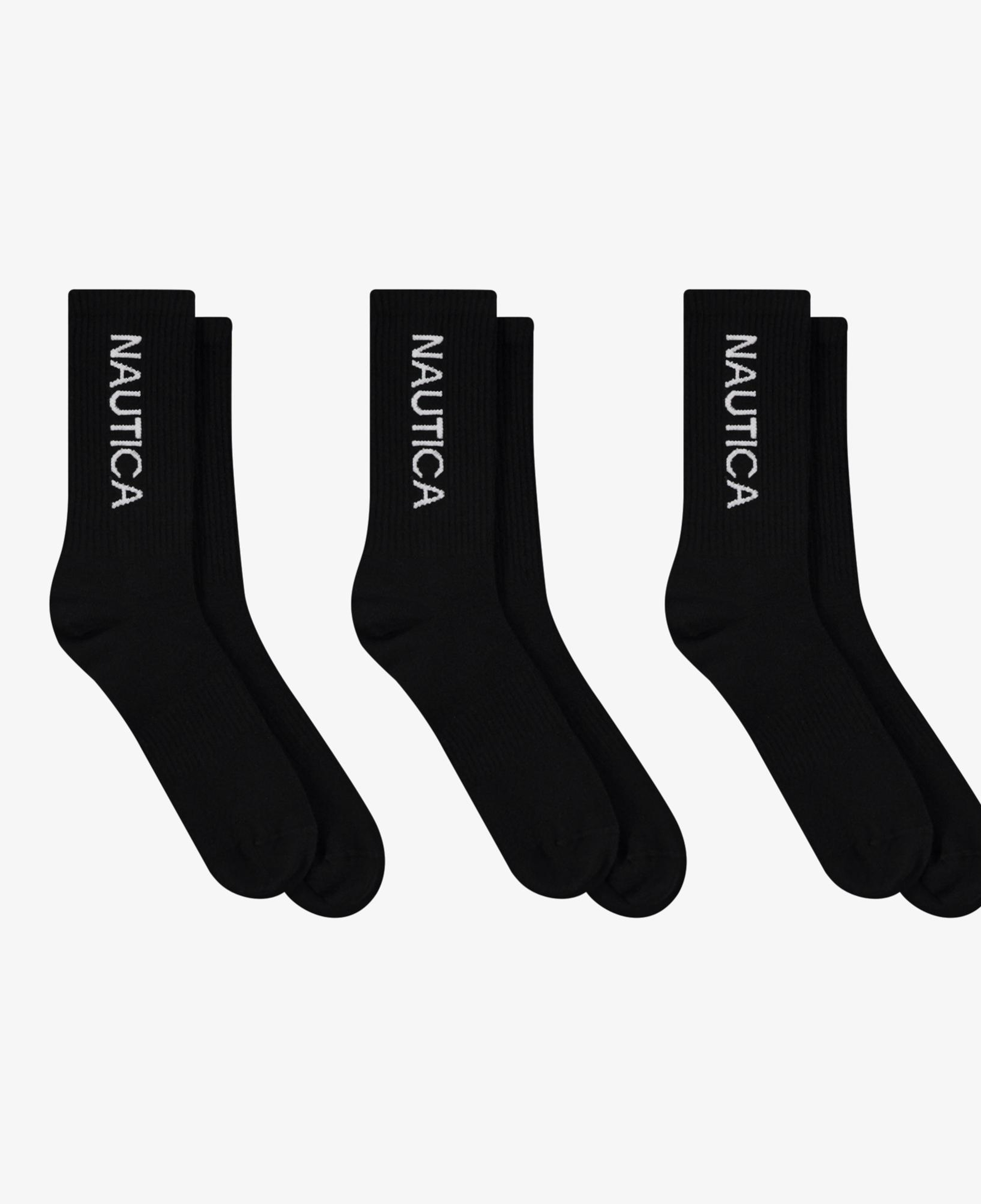 Nautica Erkek Siyah 3'lü Çorap