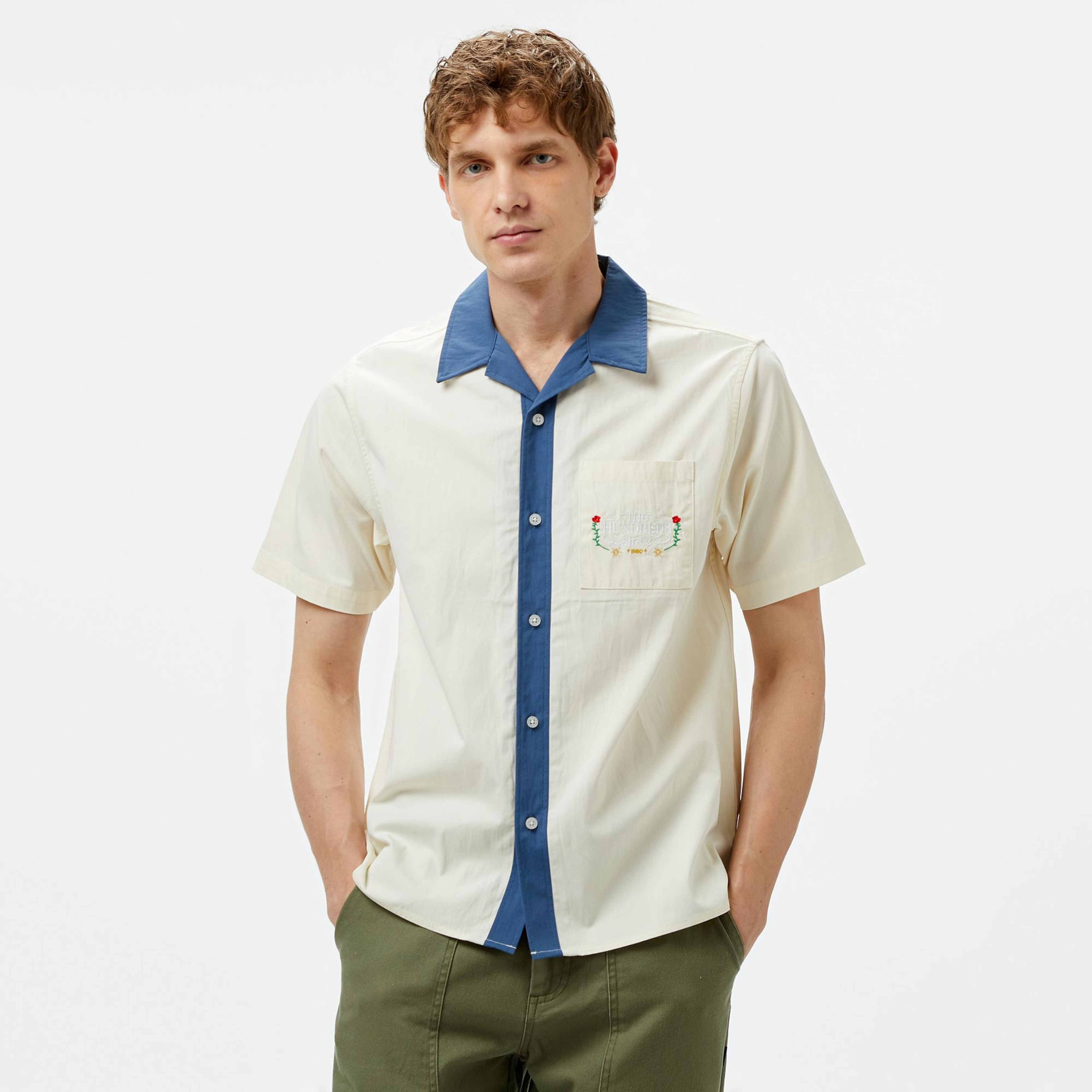 The Hundreds Giles SS Woven Erkek Beyaz Gömlek