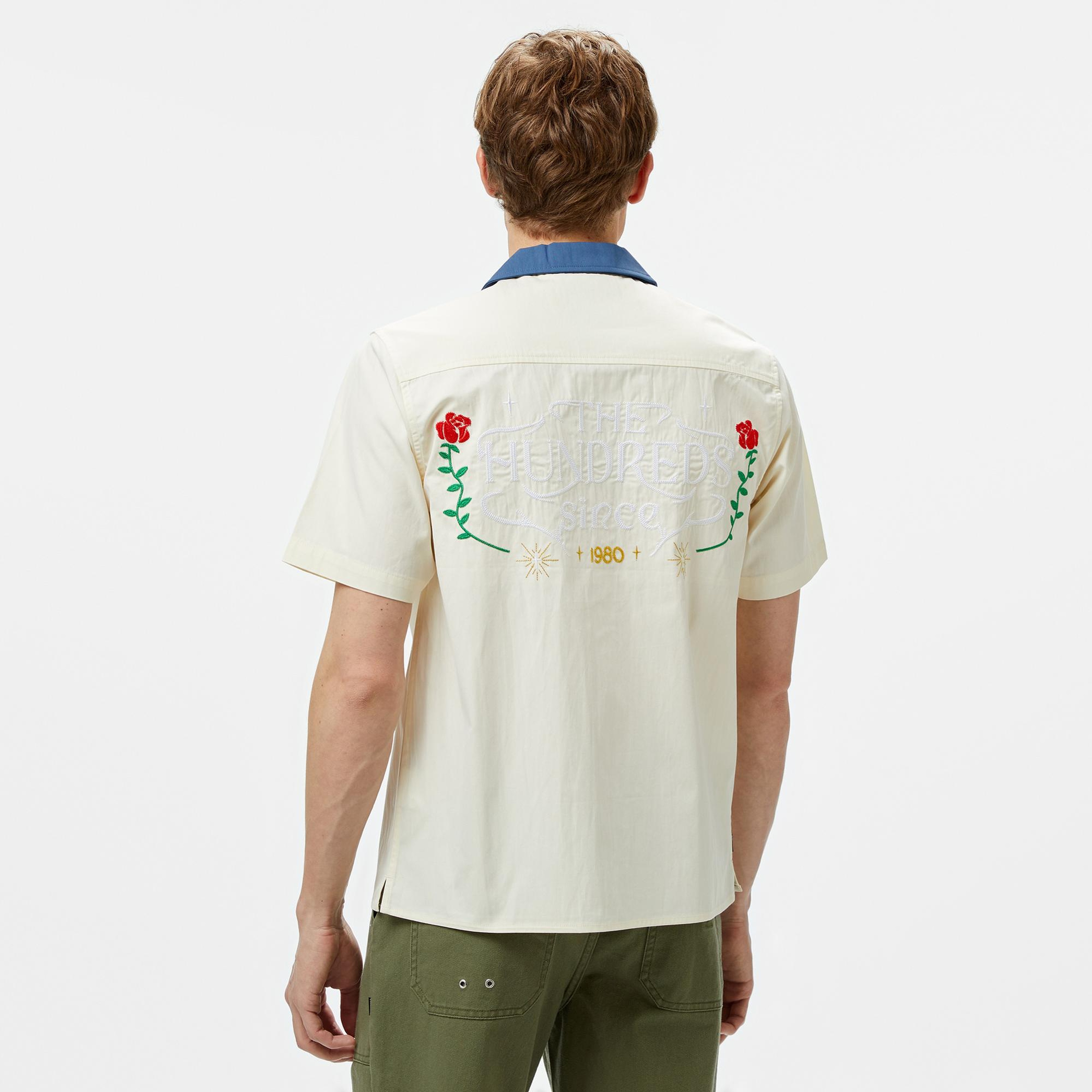 The Hundreds Giles SS Woven Erkek Beyaz Gömlek