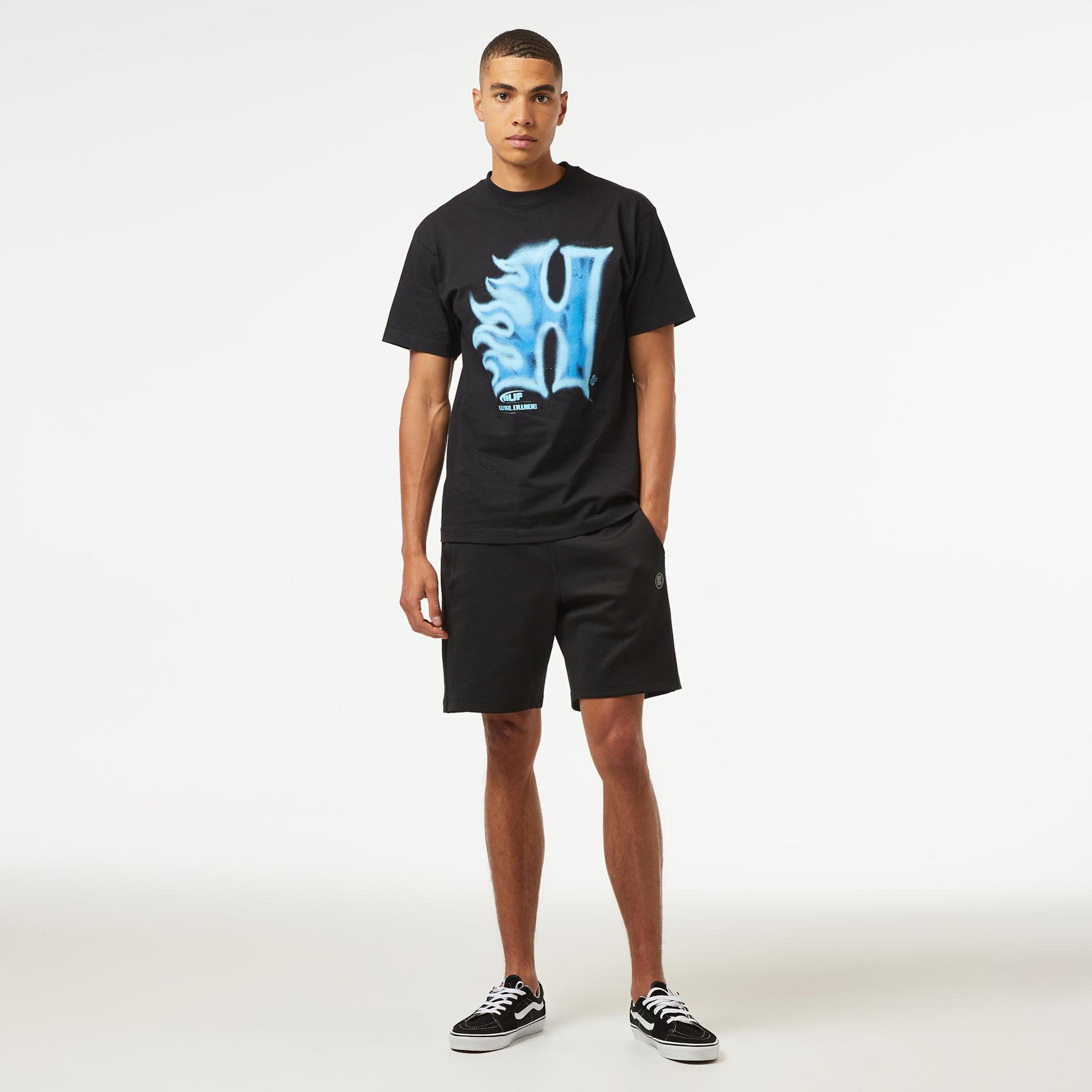 HUF Heat Wave S/S Erkek Siyah T-Shirt
