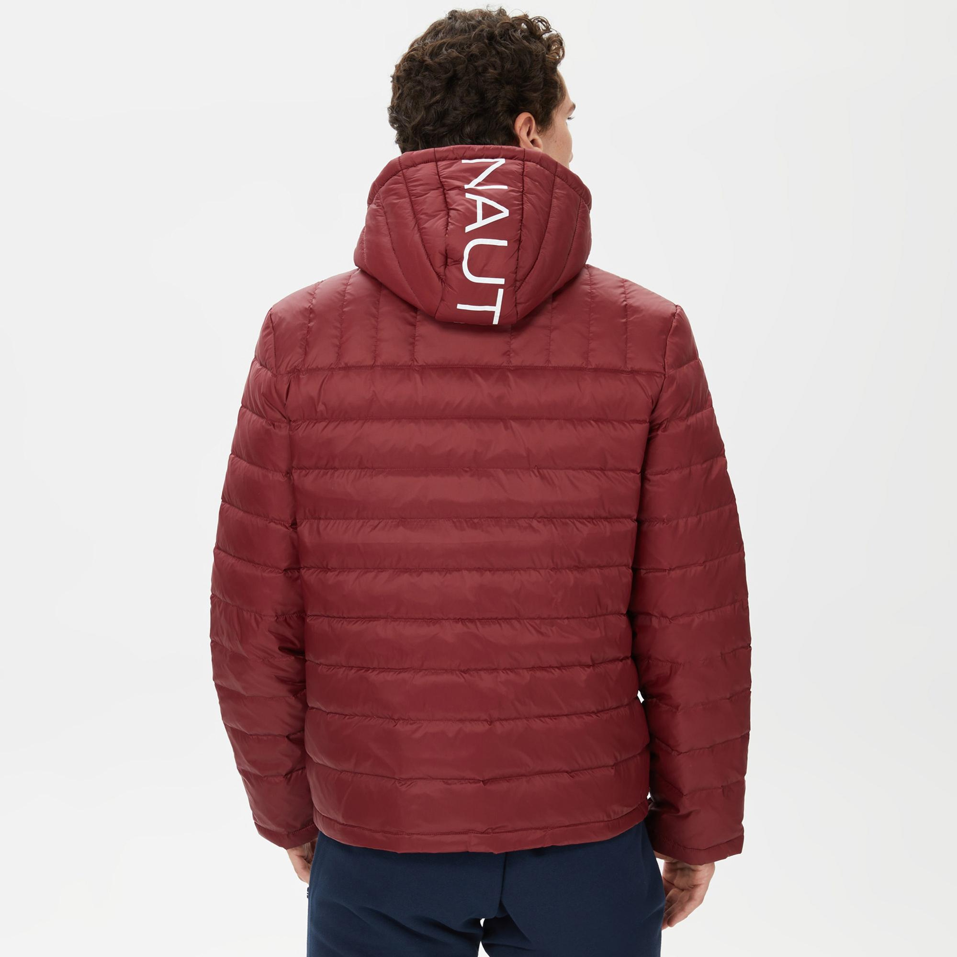 Nautica Erkek Bordo Standart Fit Mont