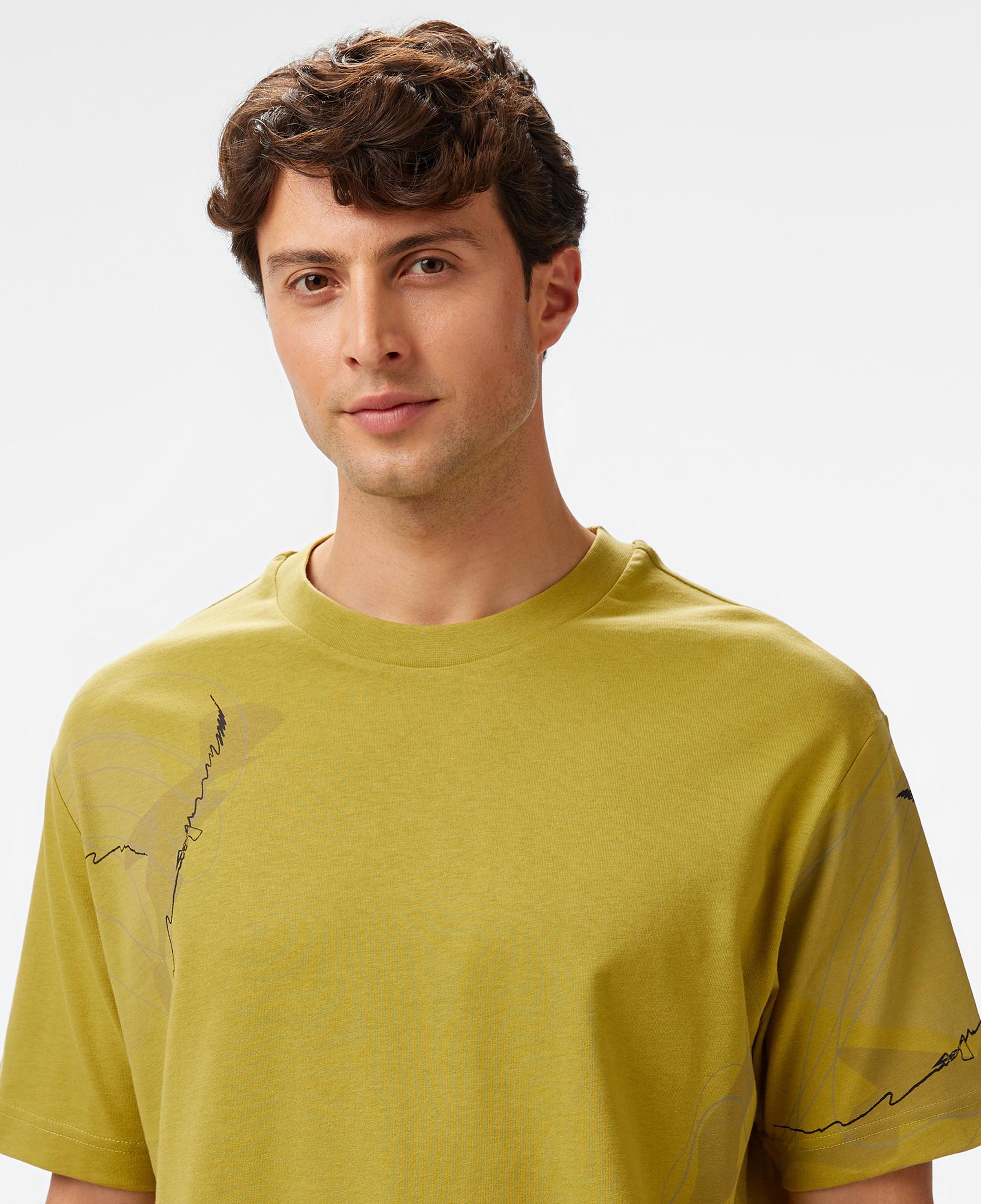 Nautica Erkek Yeşil Regular Fit Baskılı T-Shirt