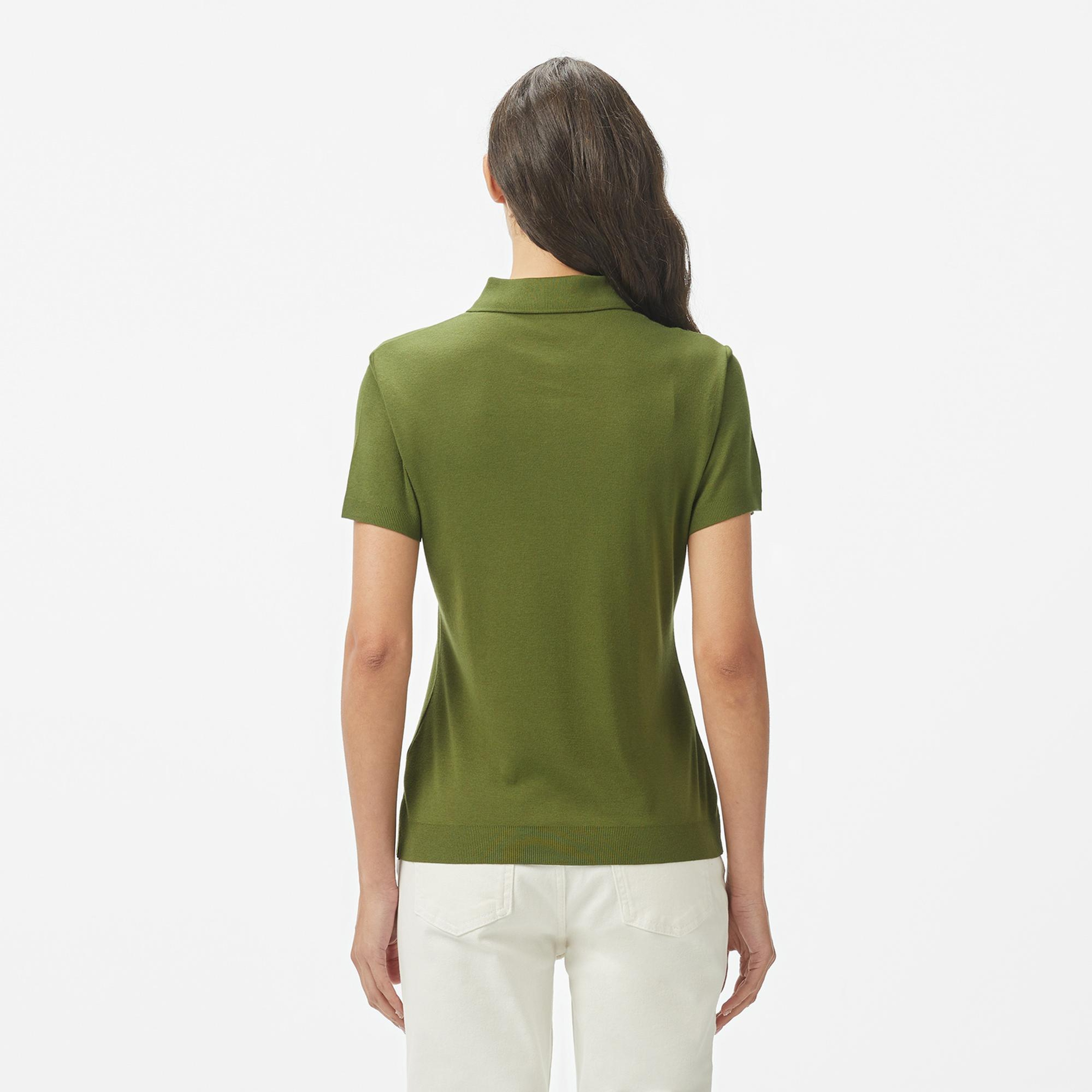 Nautica Kadın Yeşil Regular Fit Polo Yaka T-Shirt