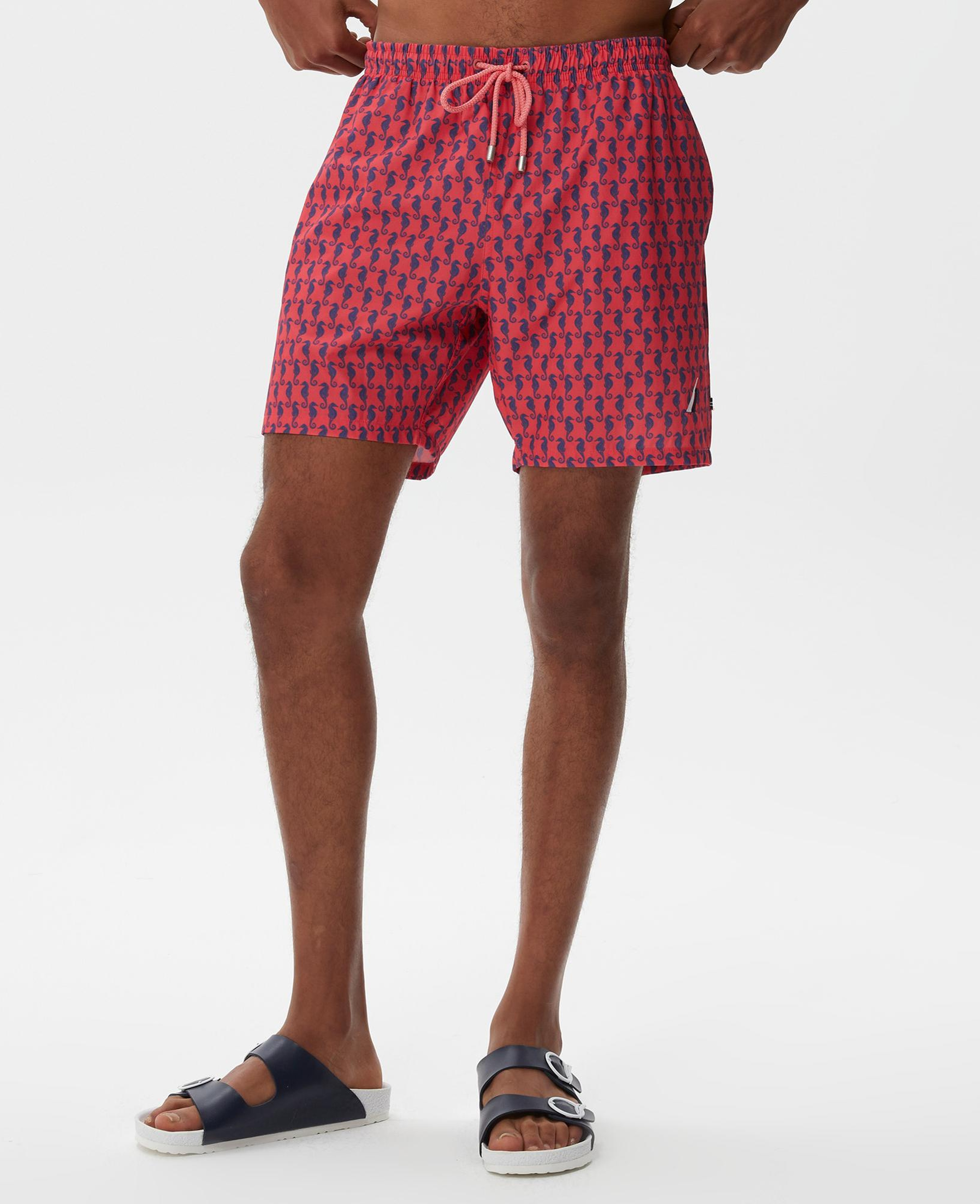 Nautica Erkek Pembe Baskılı Deniz Şortu