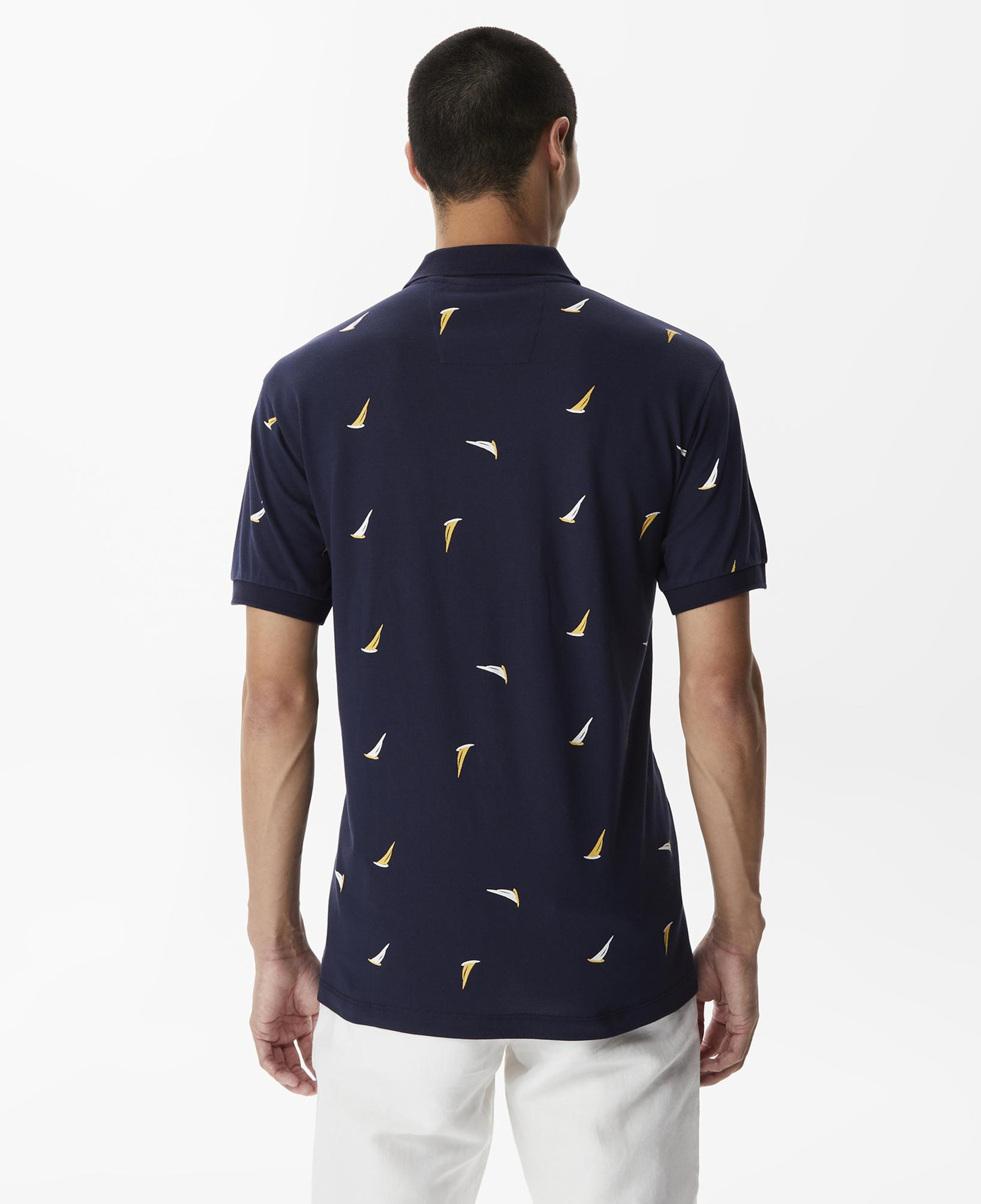 Nautica Erkek Lacivert Classic Fit Kısa Kollu Polo Yaka T-Shirt