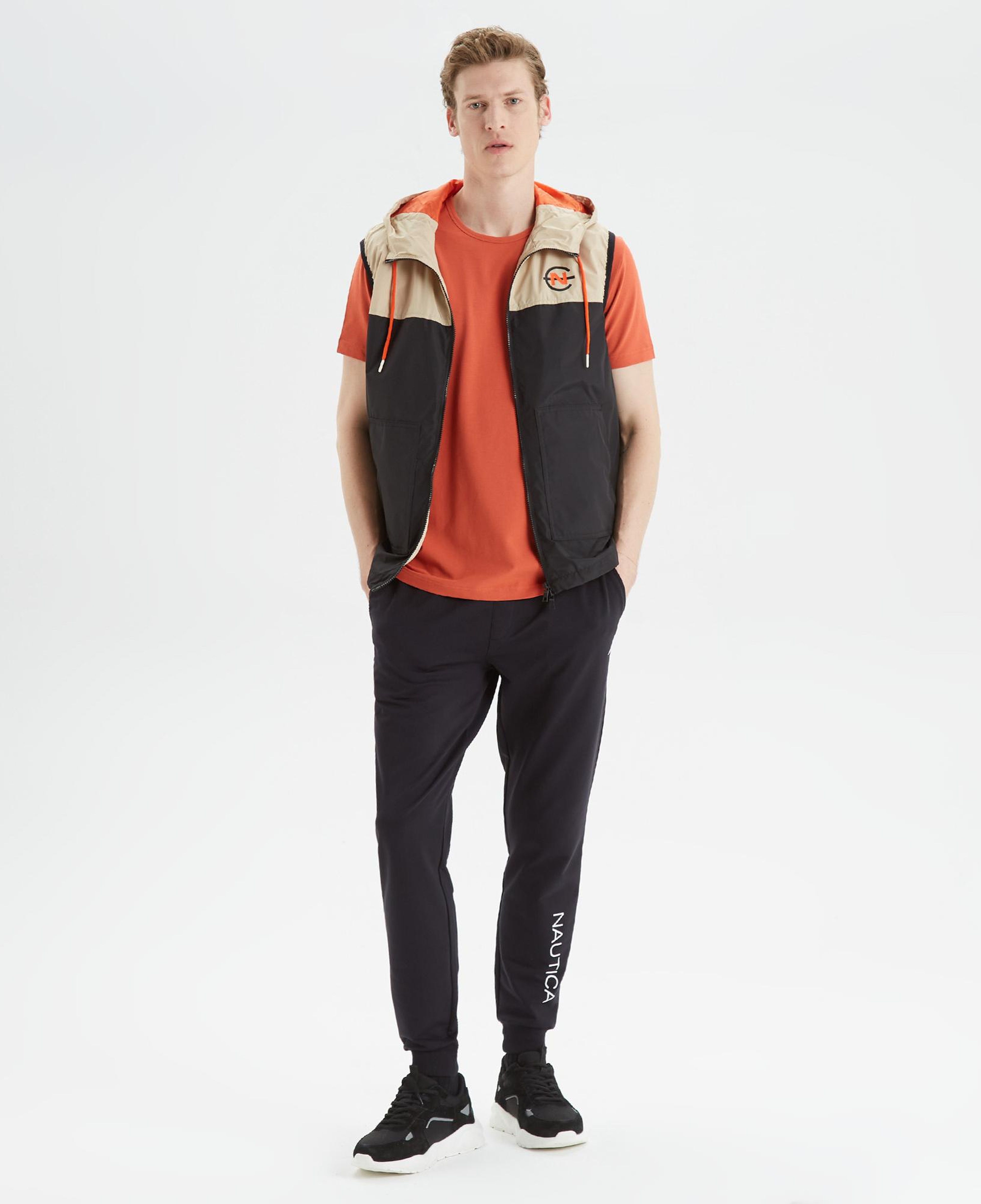 Nautica Erkek Siyah Baskılı Yelek