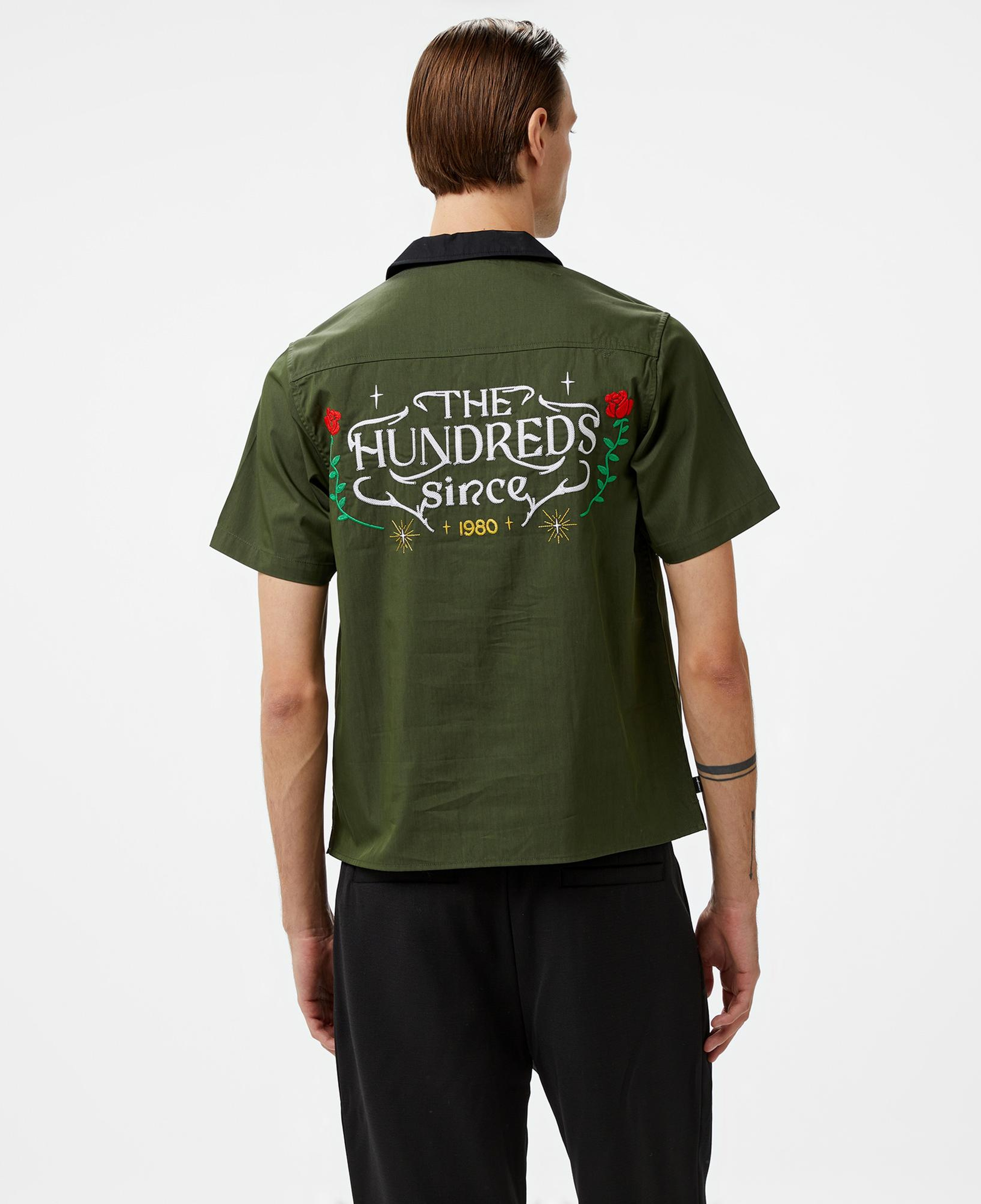 The Hundreds Giles Woven Erkek Yeşil Gömlek