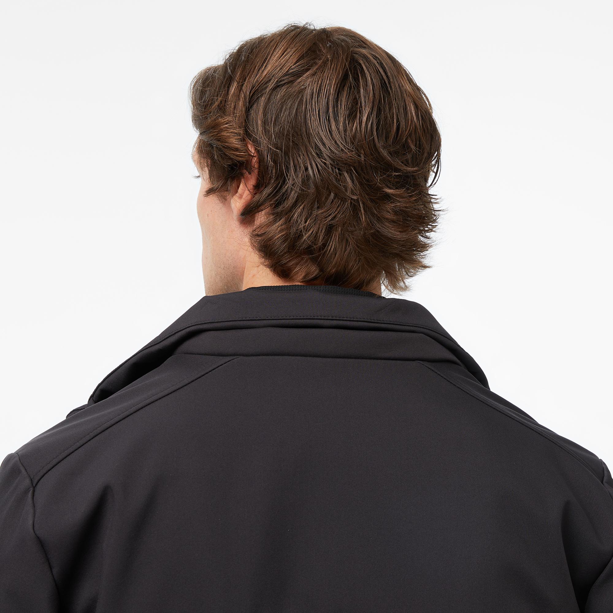 Lacoste Erkek Kapüşonlu Siyah Yağmurluk