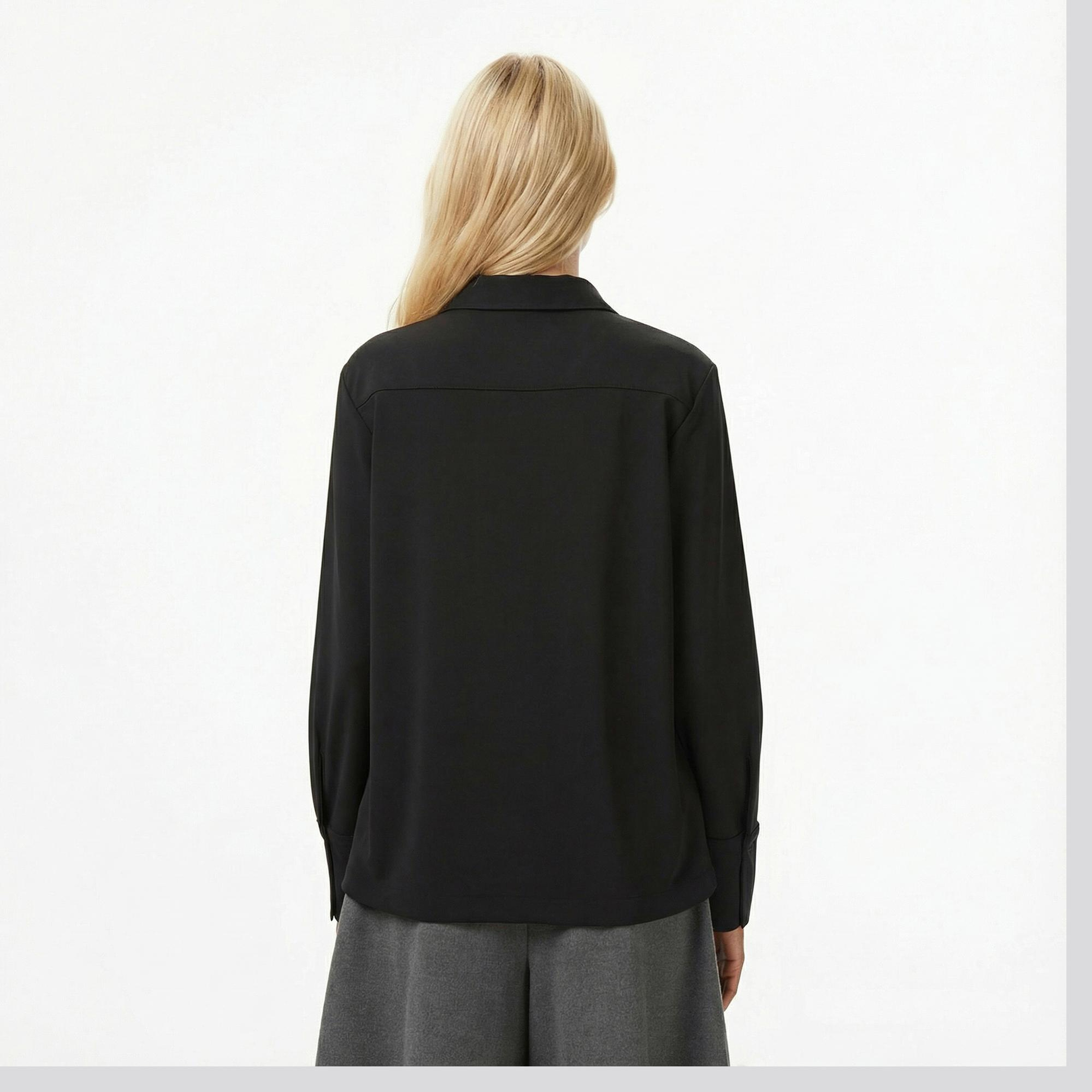Lacoste Kadın Siyah Gömlek