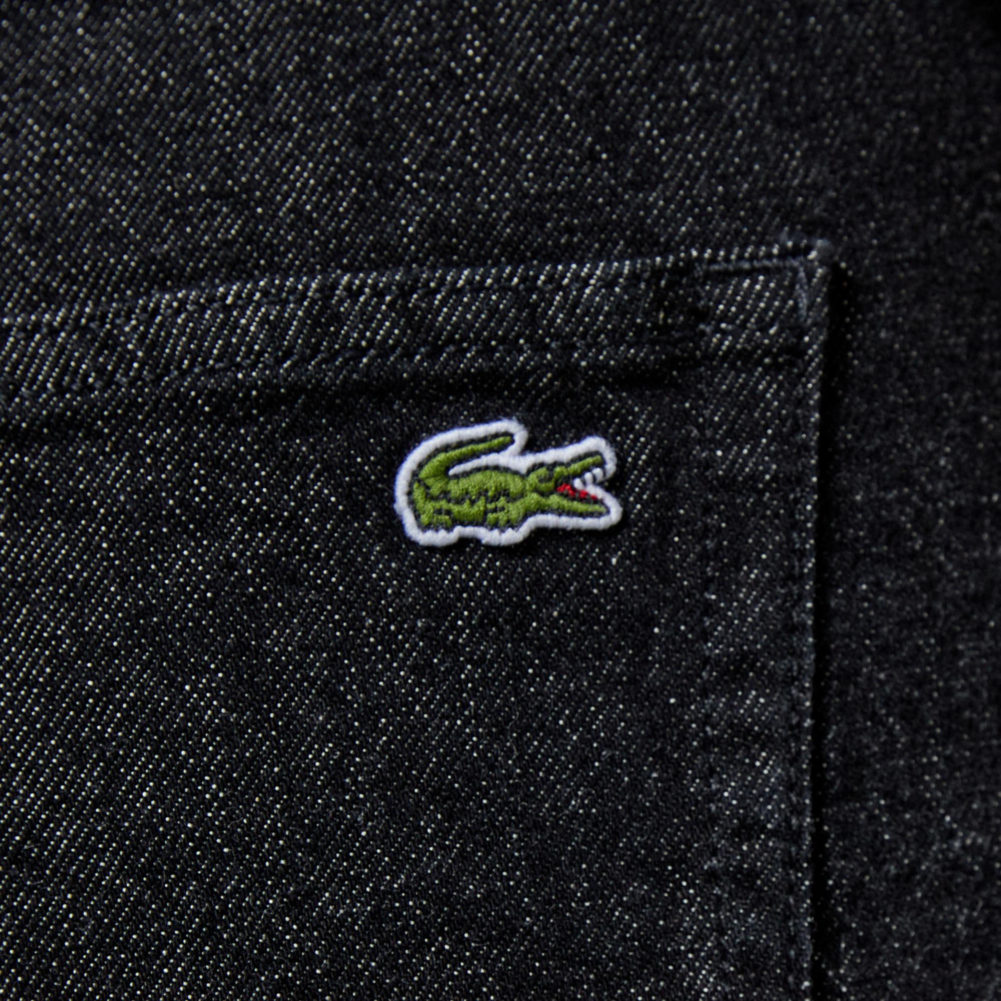 Lacoste Kadın Regular Fit Denim Siyah Pantolon