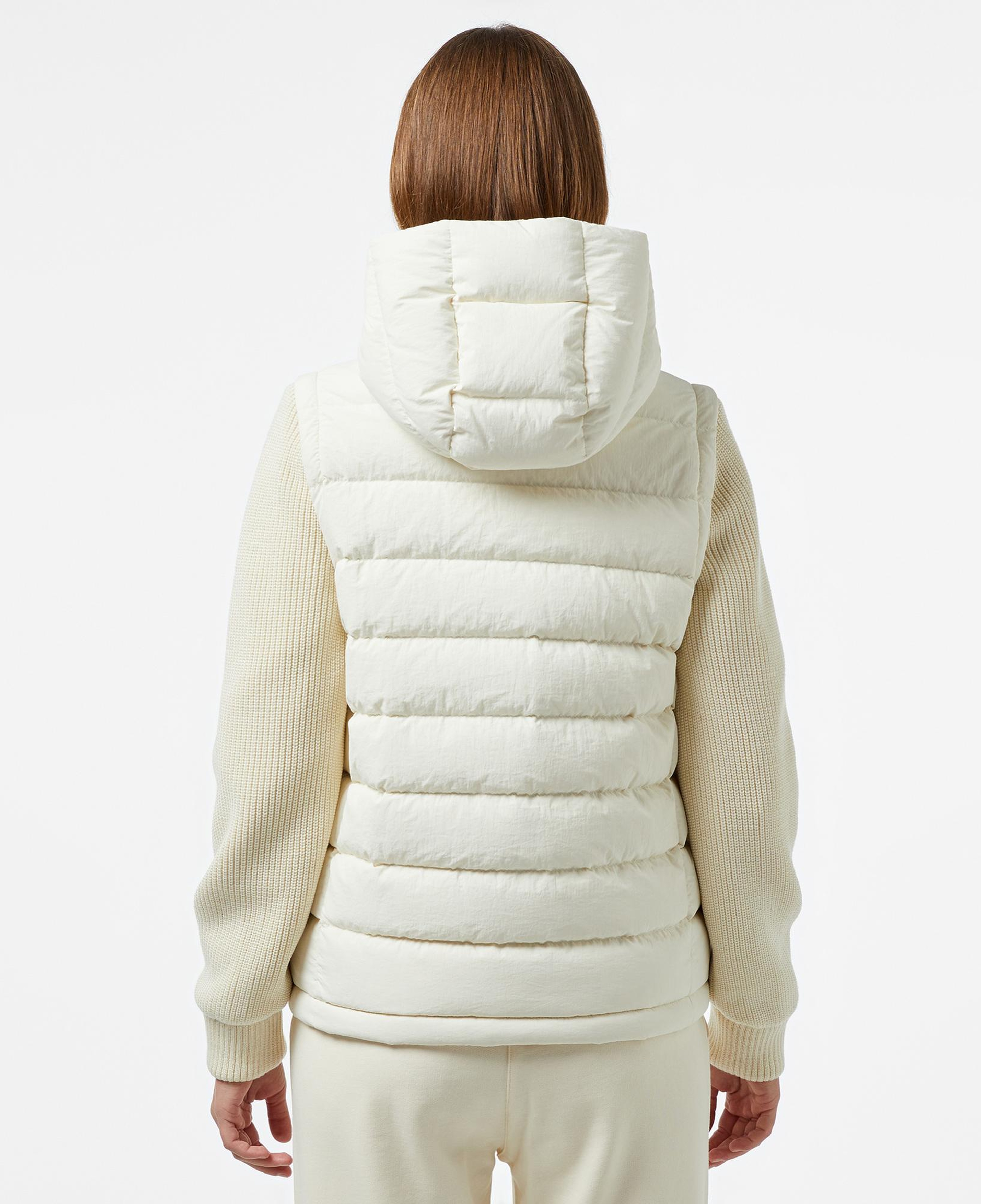 Lacoste Kadın Regular Fit Uzun Kollu Kapüşonlu Beyaz Yelek