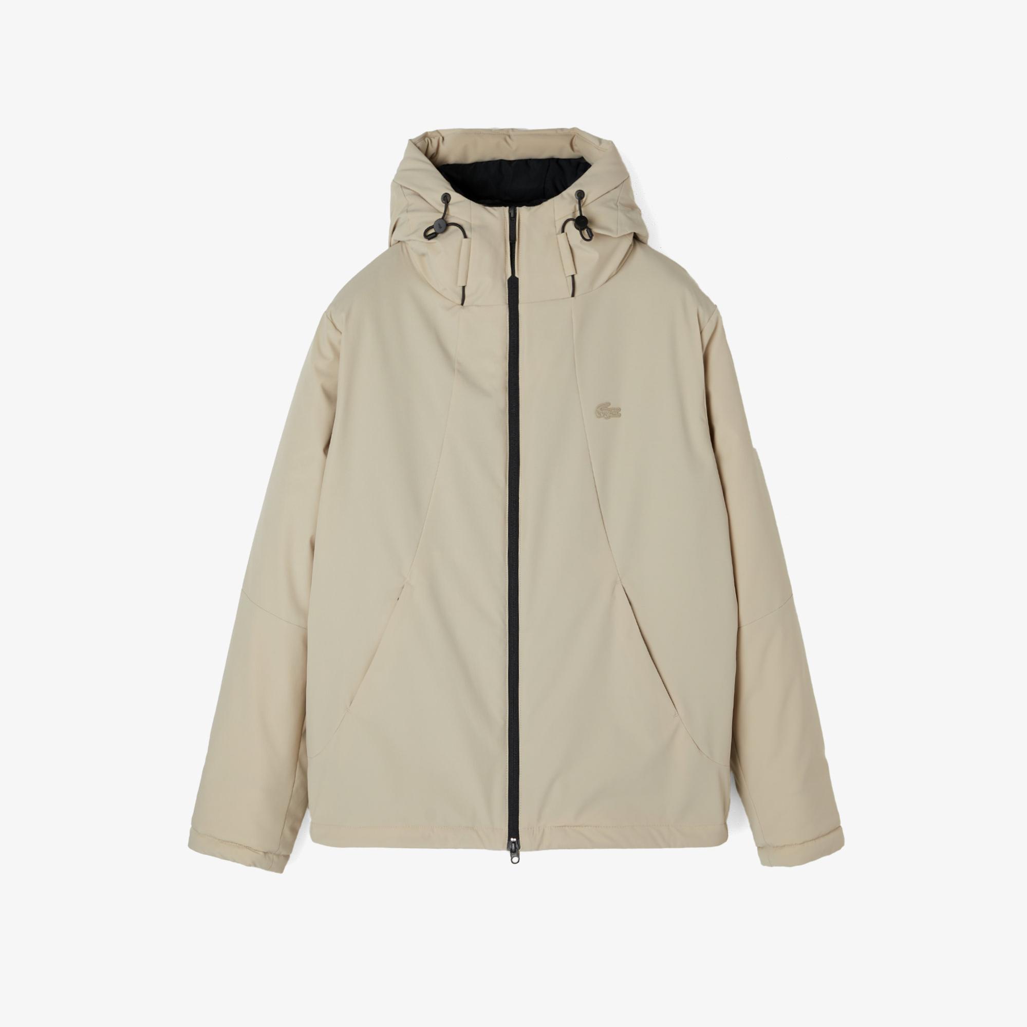 Lacoste Erkek Kapüşonlu Bej Mont