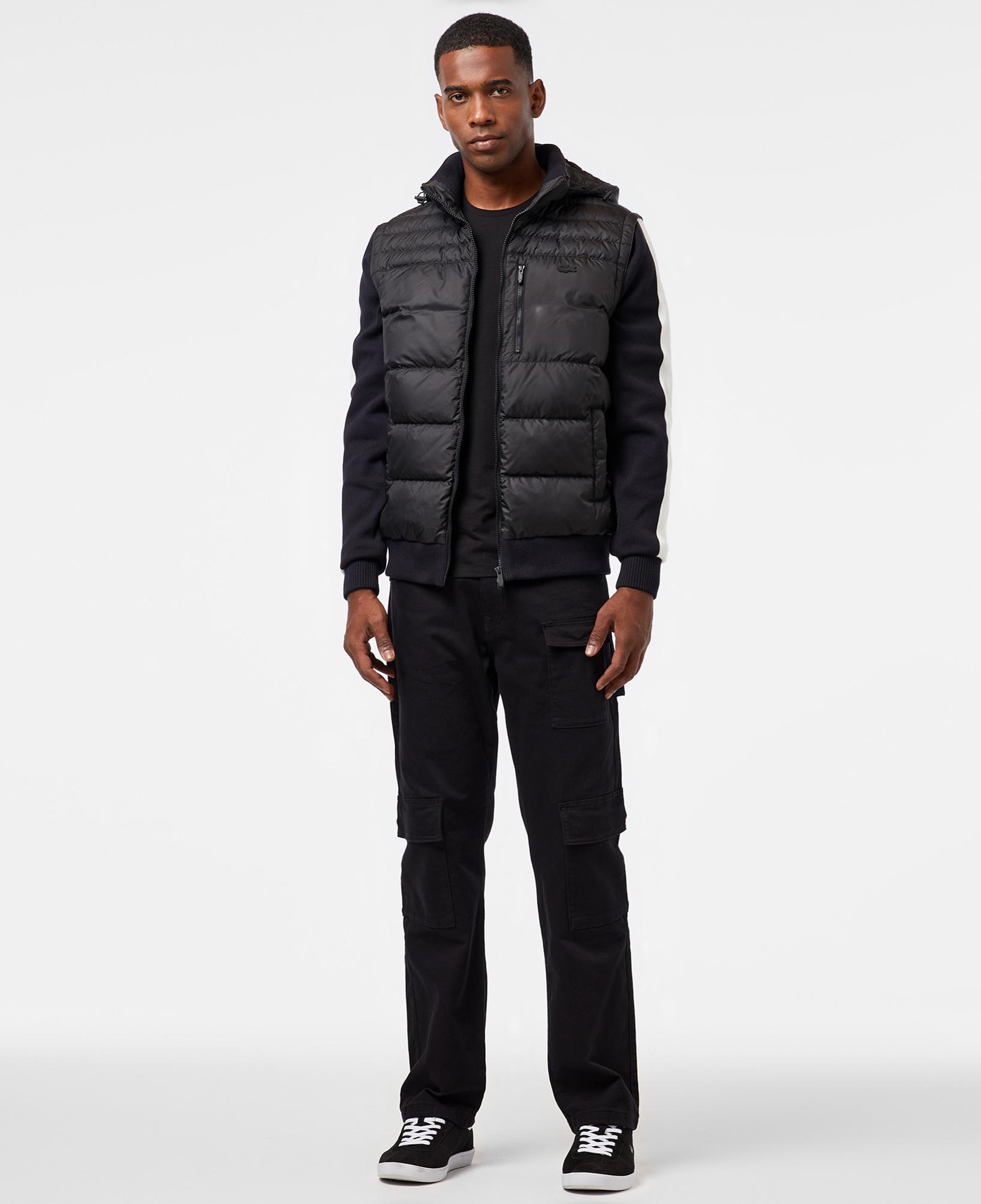 Lacoste Erkek Kapüşonlu Siyah Mont