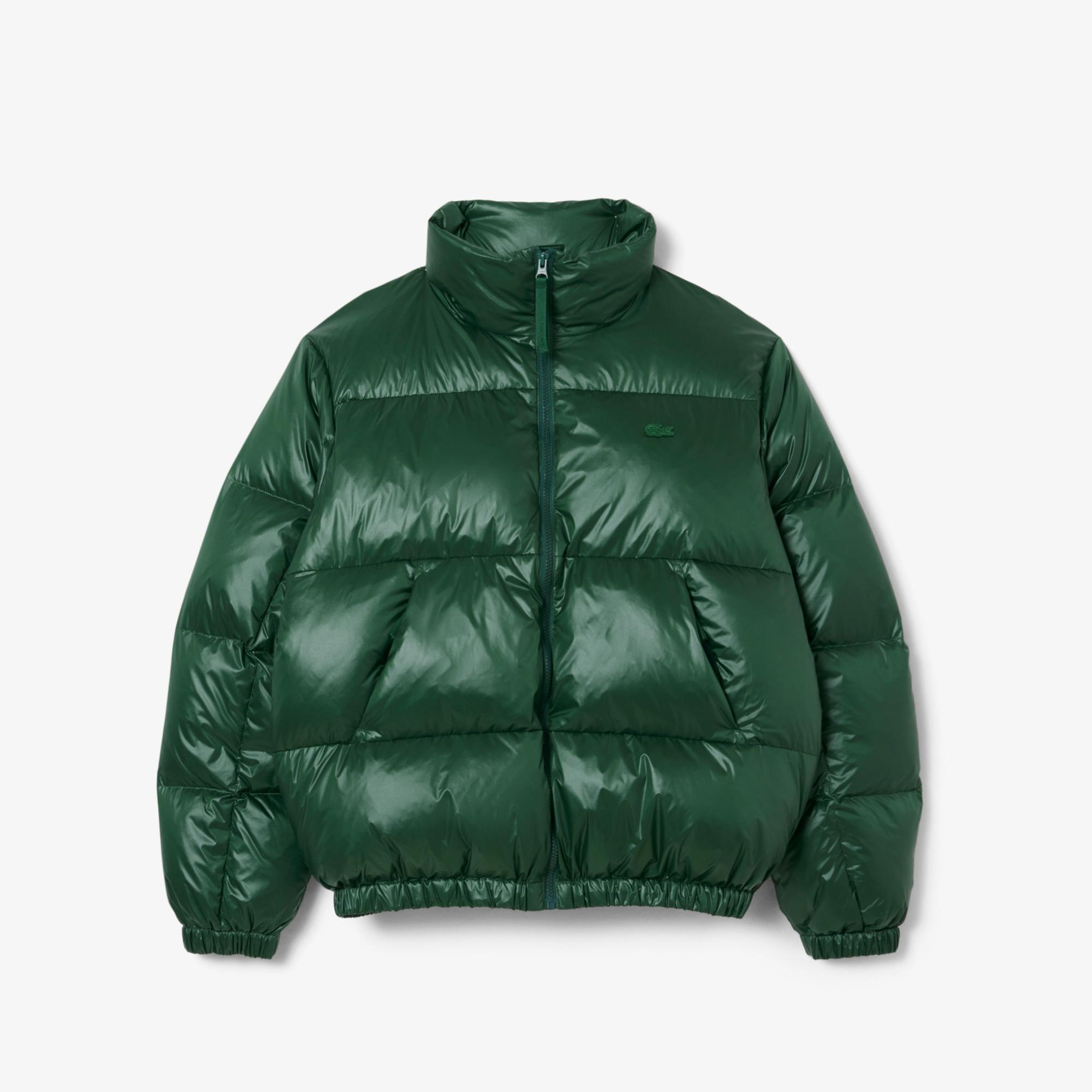 Lacoste Erkek Relaxed Fit Kapüşonlu Yeşil Mont