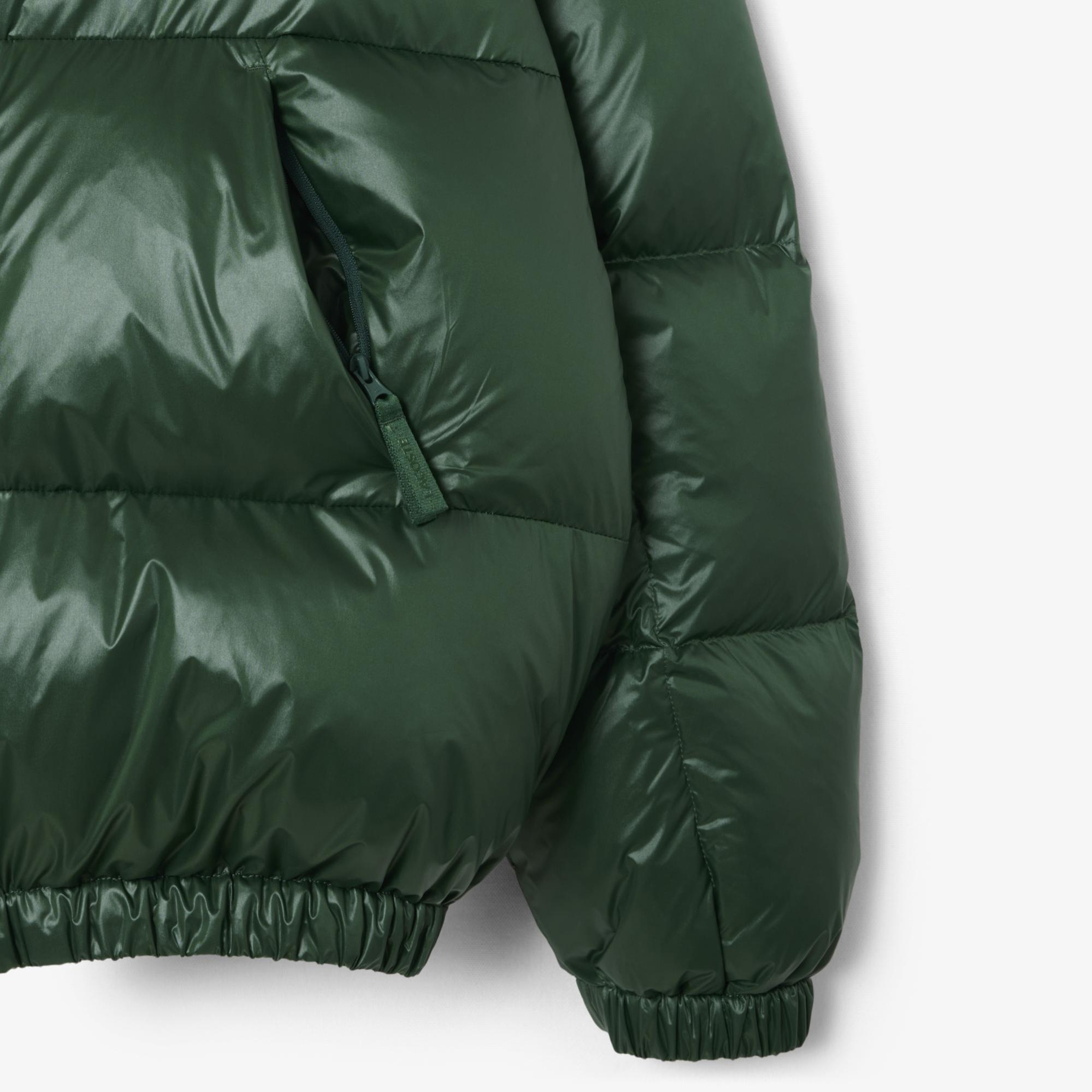 Lacoste Erkek Relaxed Fit Kapüşonlu Yeşil Mont