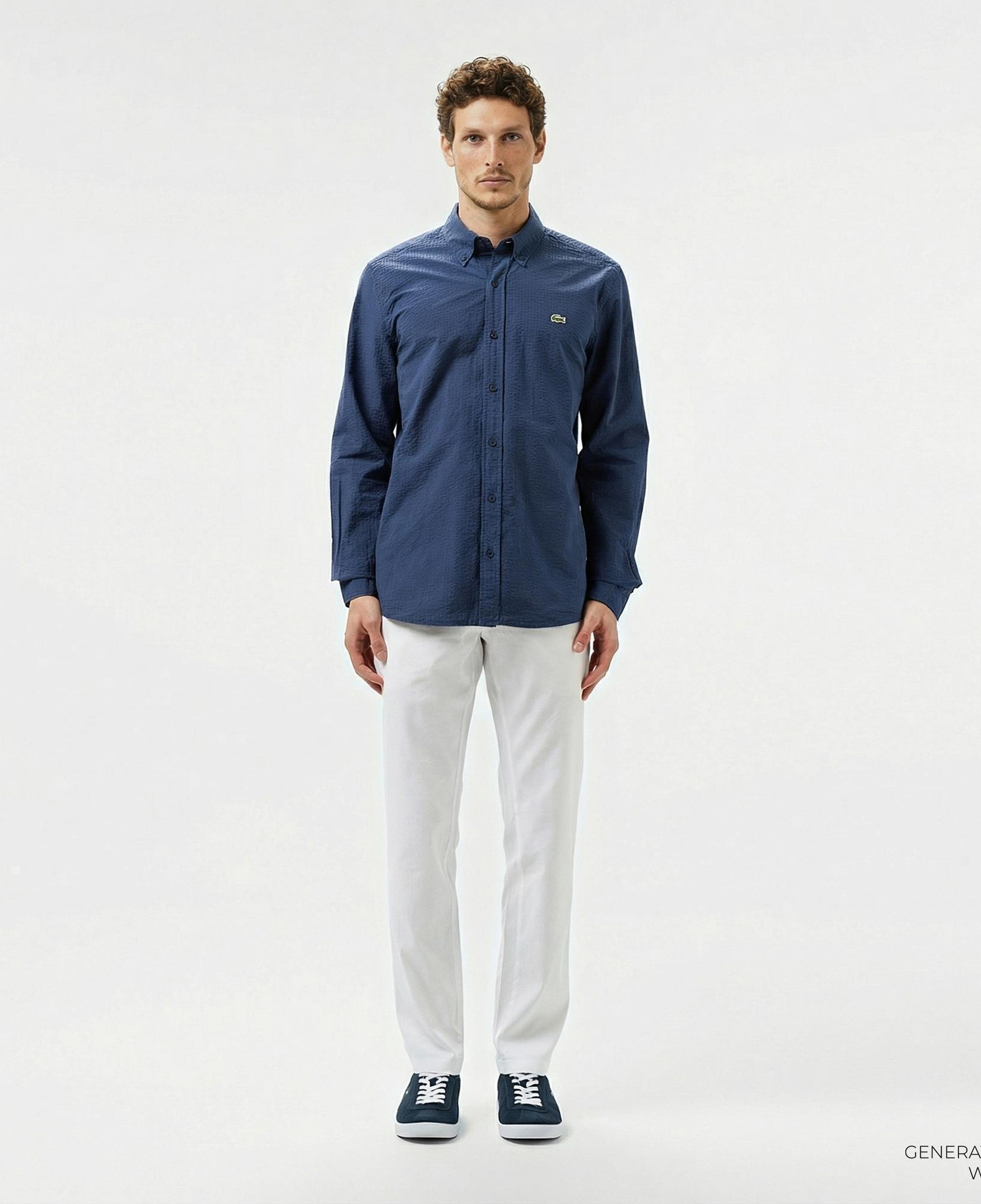 Lacoste Erkek Slim Fit Beyaz Pantolon