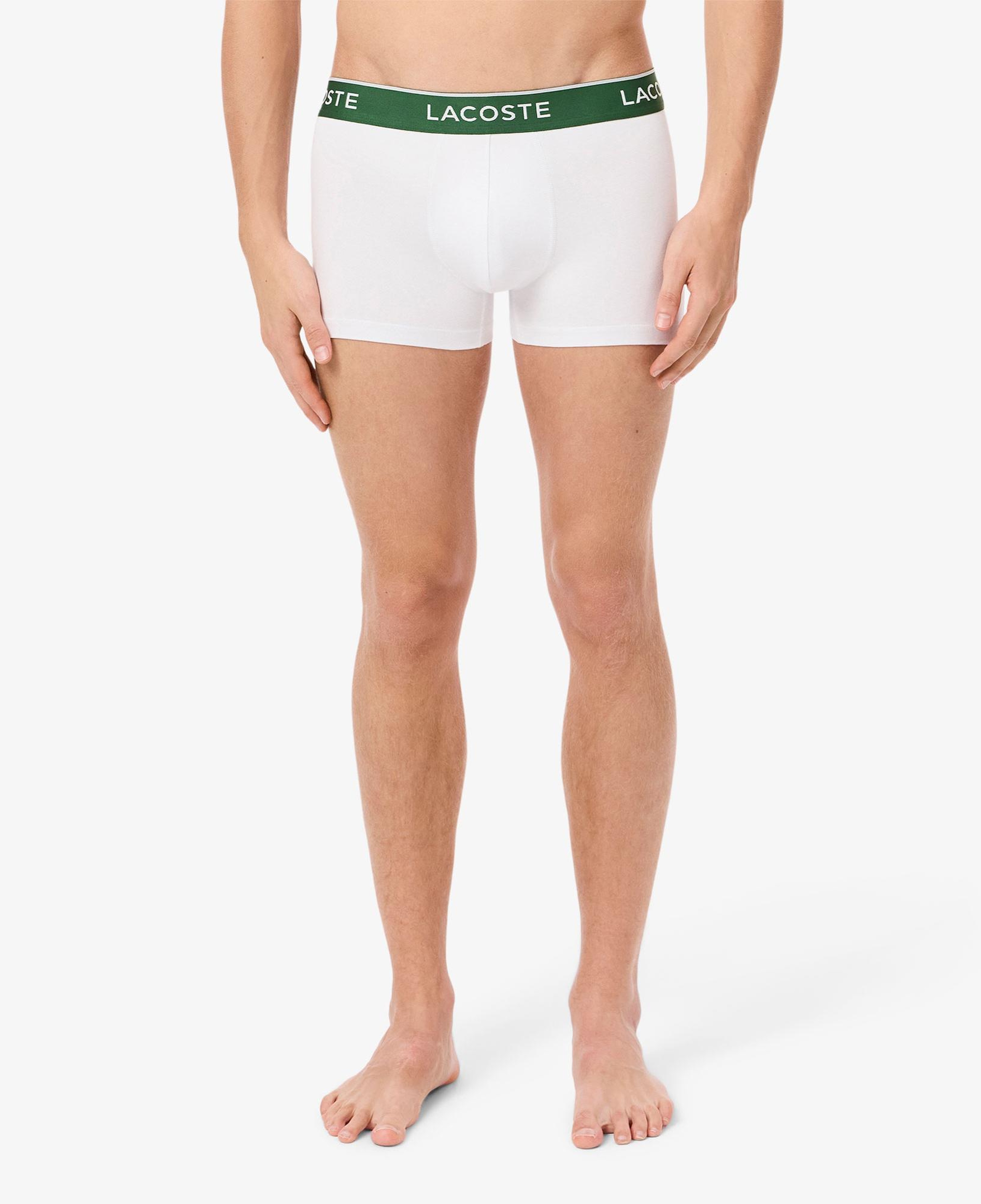 Lacoste Erkek 3'lü Beyaz Boxer