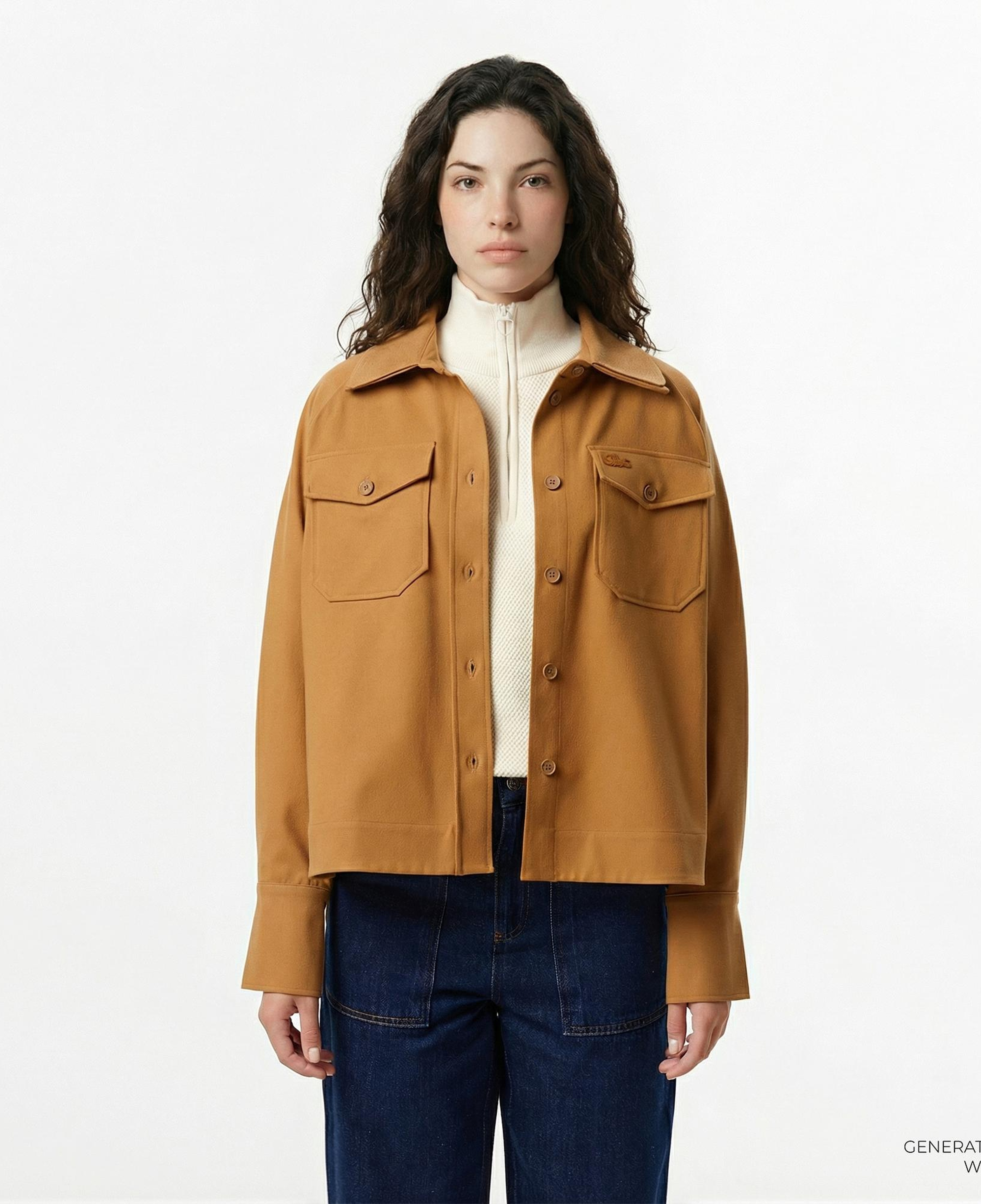 Lacoste Kadın Kahverengi Gömlek