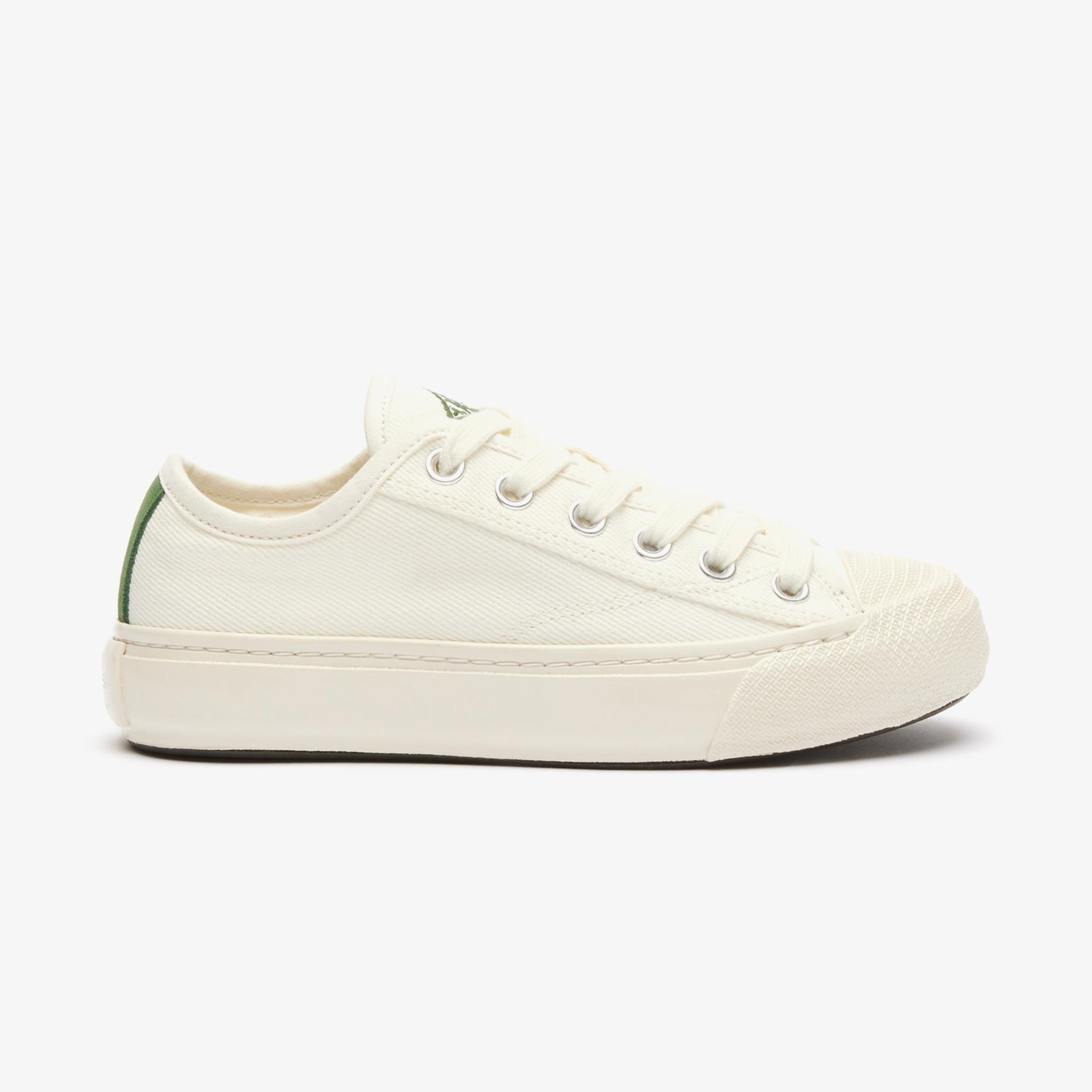 Lacoste Backcourt Kadın Krem Sneaker