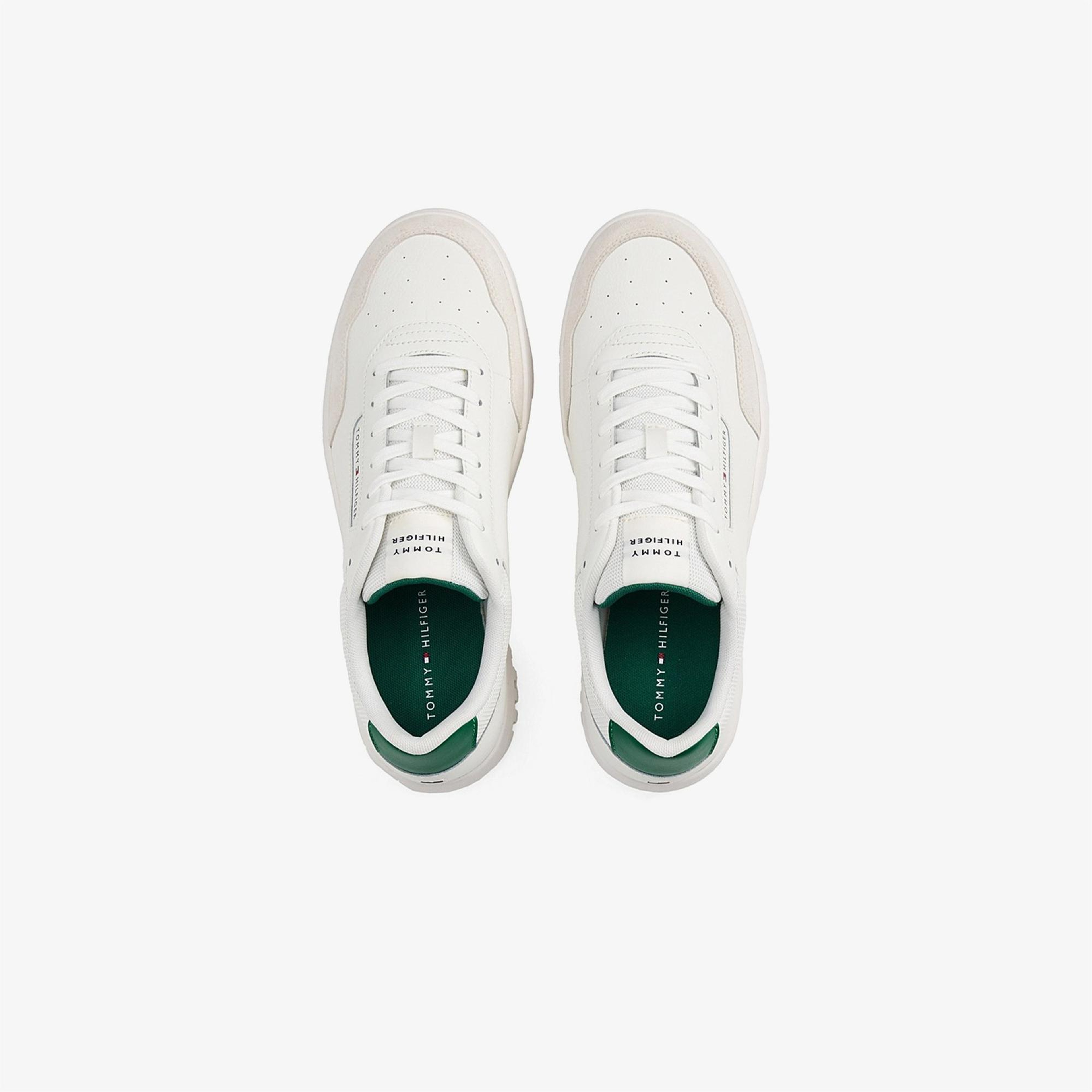 Tommy Hilfiger Low Top Mixture Erkek Beyaz Spor Ayakkabı