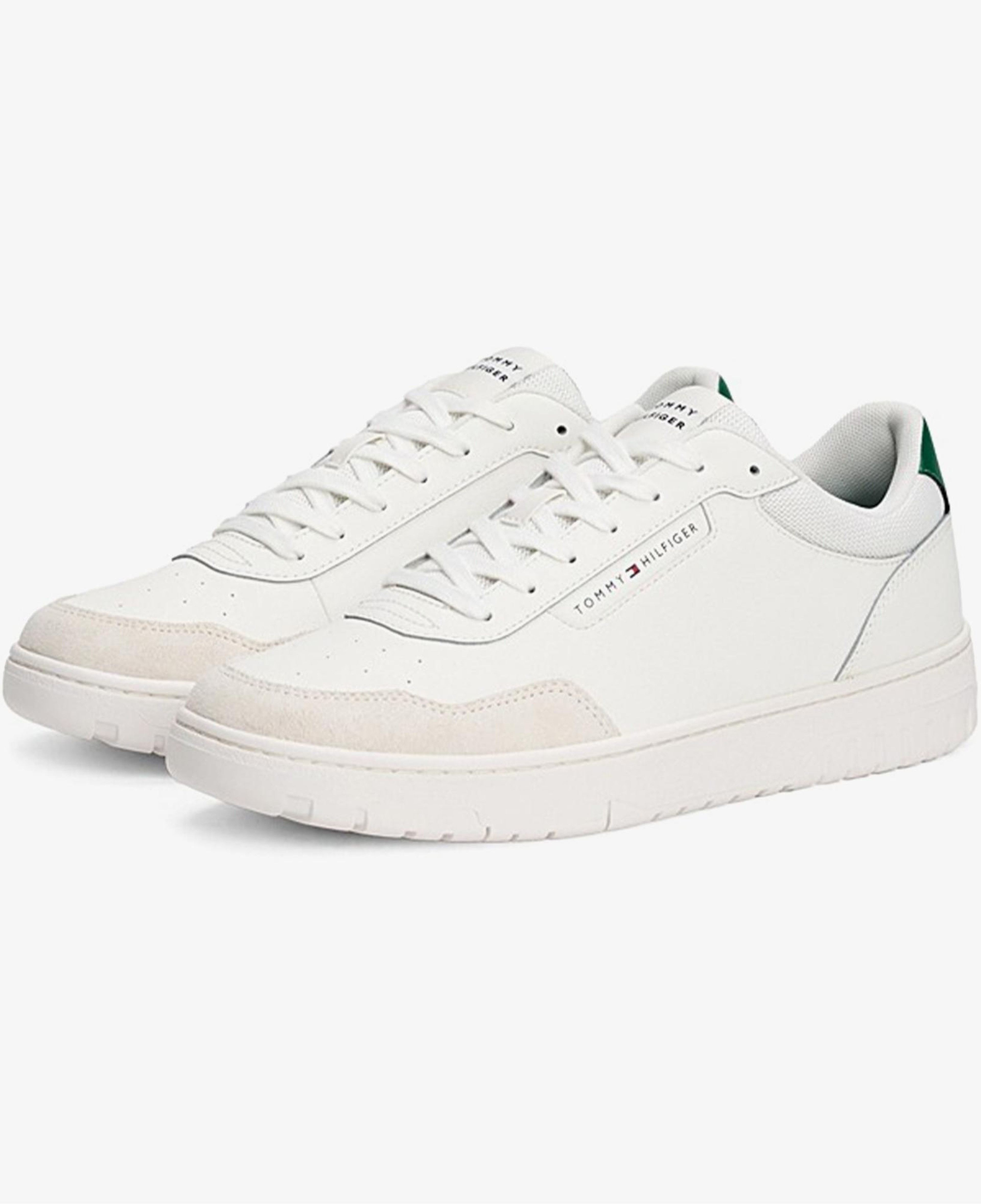 Tommy Hilfiger Low Top Mixture Erkek Beyaz Spor Ayakkabı