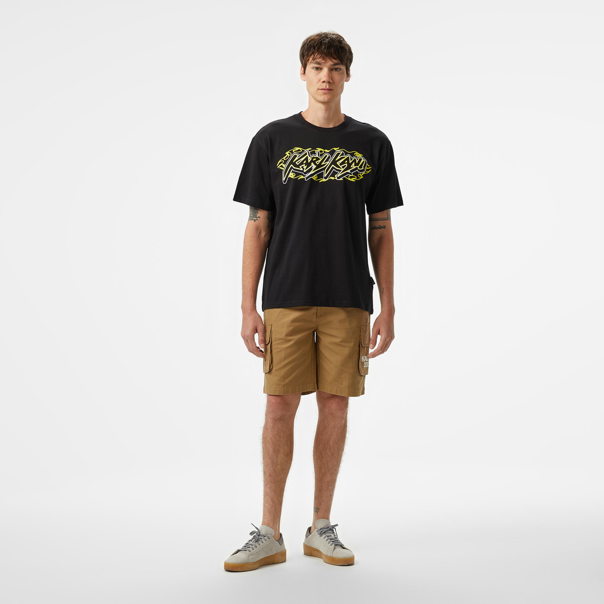 Karl Kani Retro Washed Cargo Erkek Siyah Şort