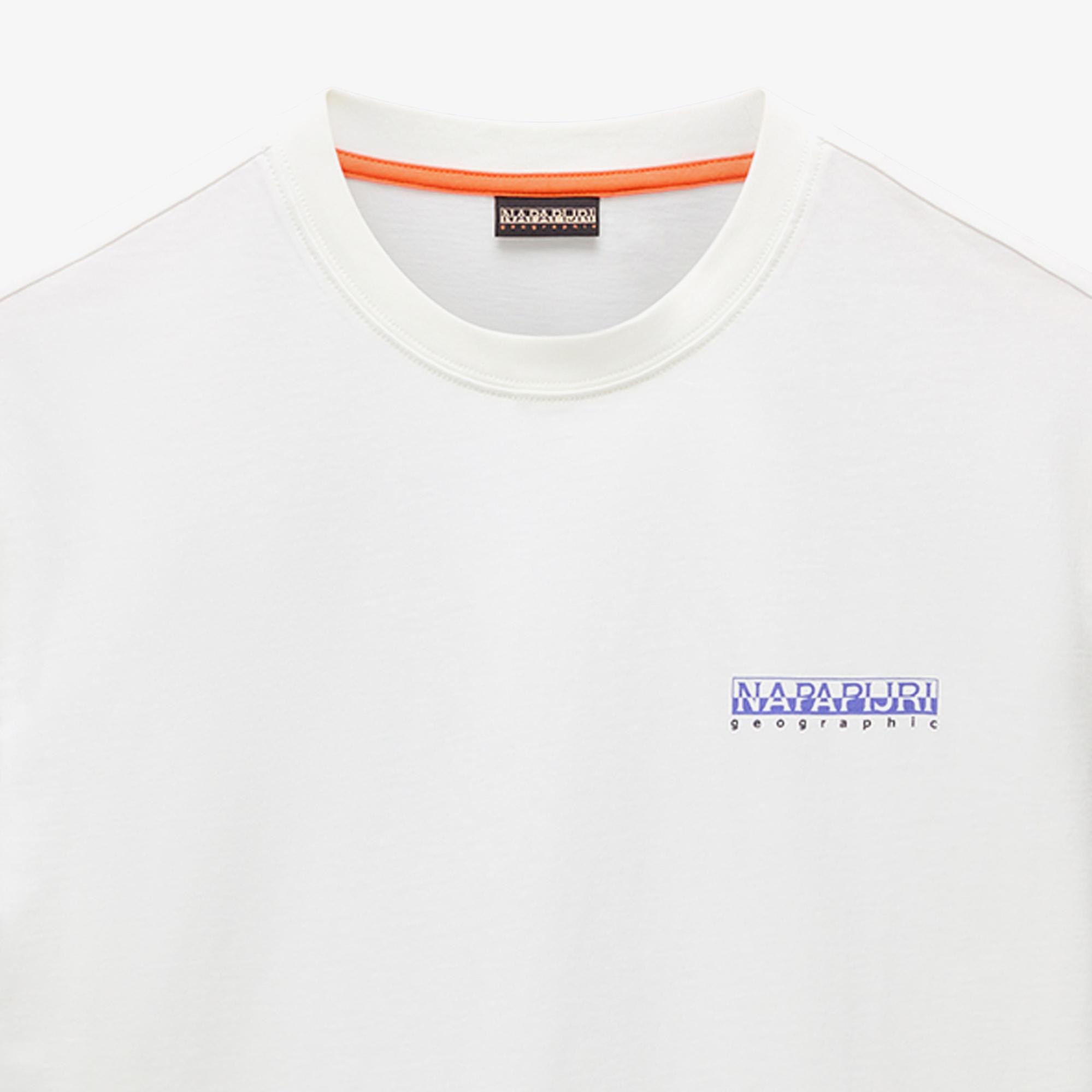 Napapijri S-Guide Erkek Beyaz T-Shirt