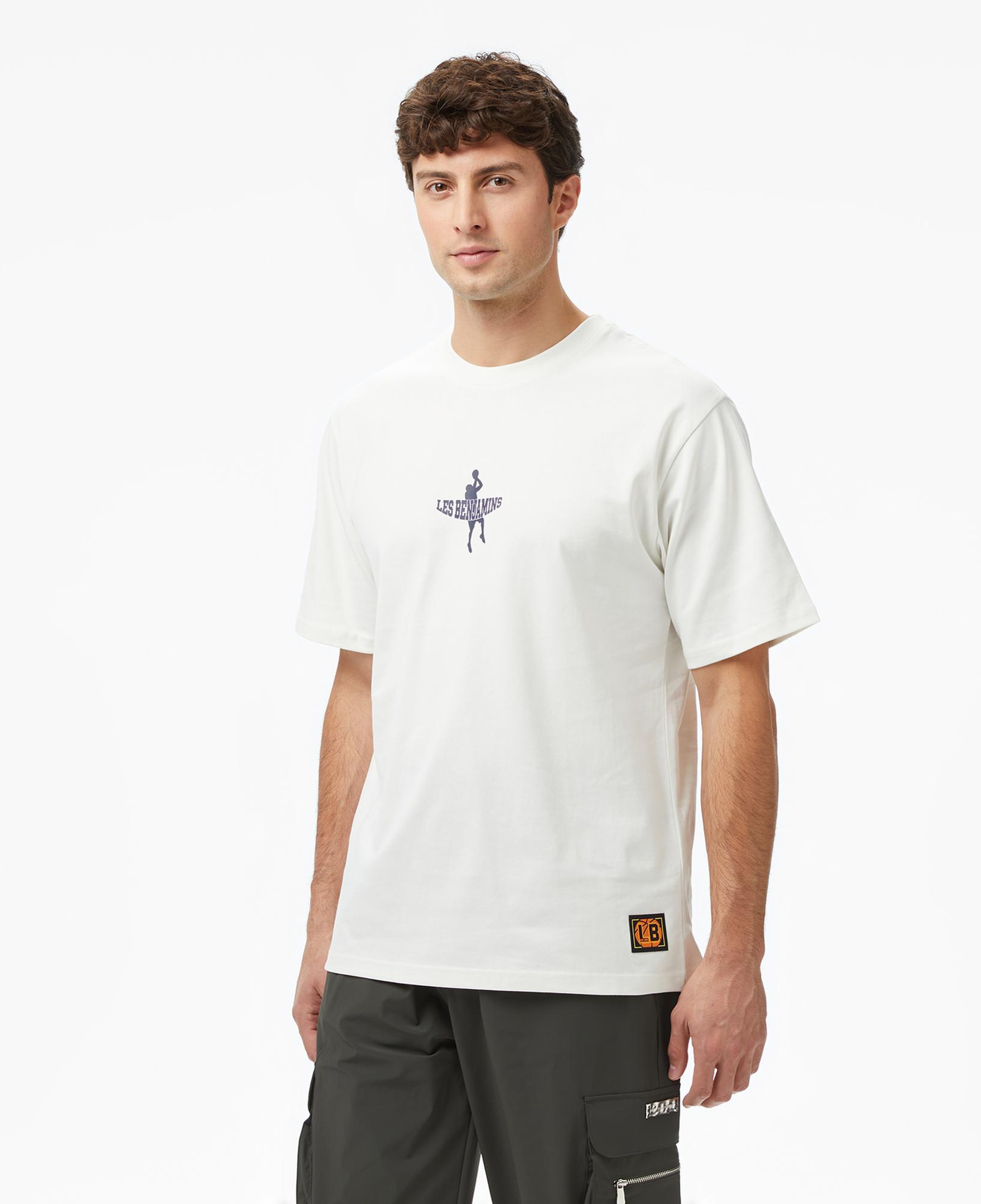 Les Benjamins Essentials 710 Erkek Beyaz T-Shirt