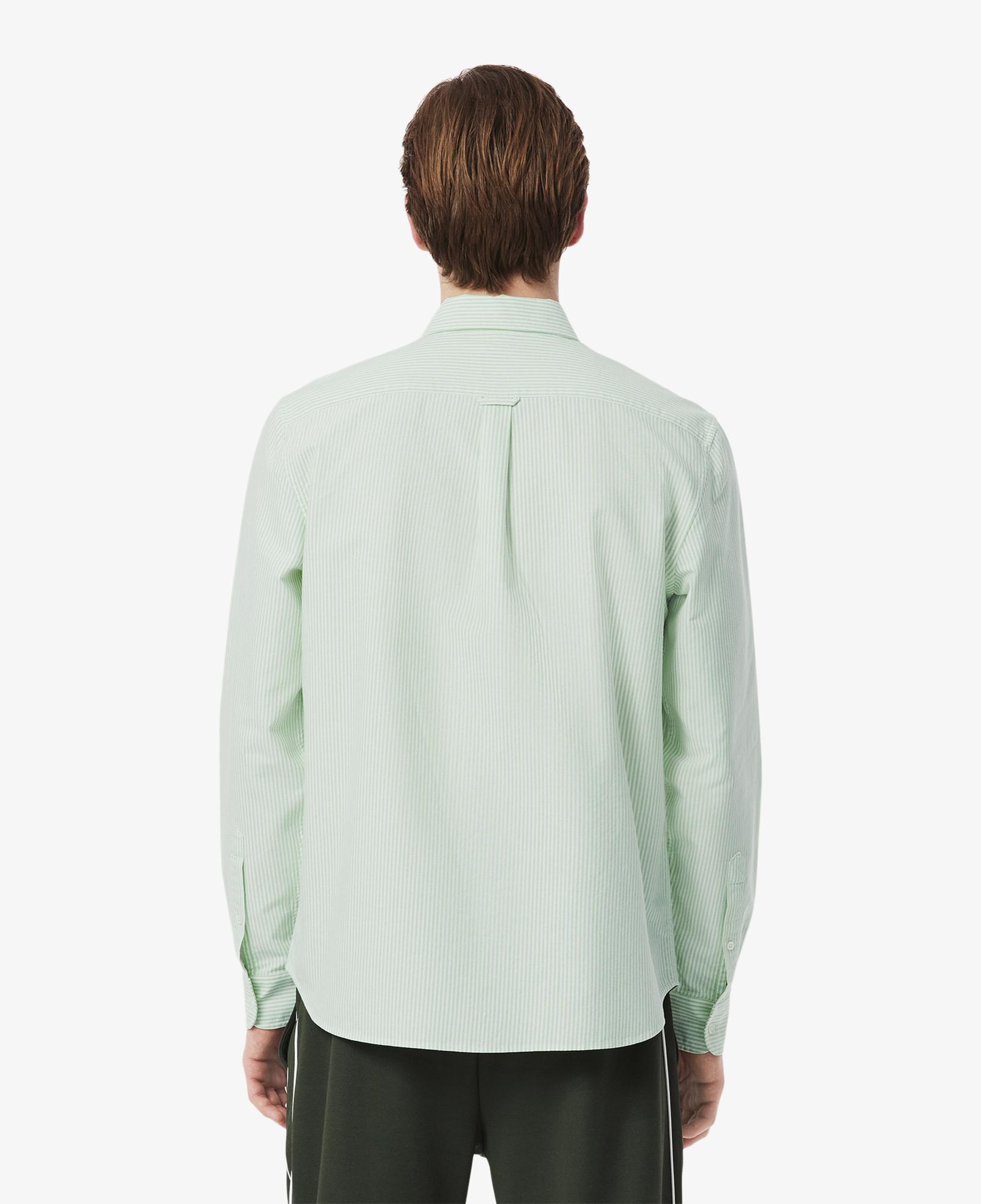Lacoste Erkek Regular Fit Çizgili Yeşil Gömlek