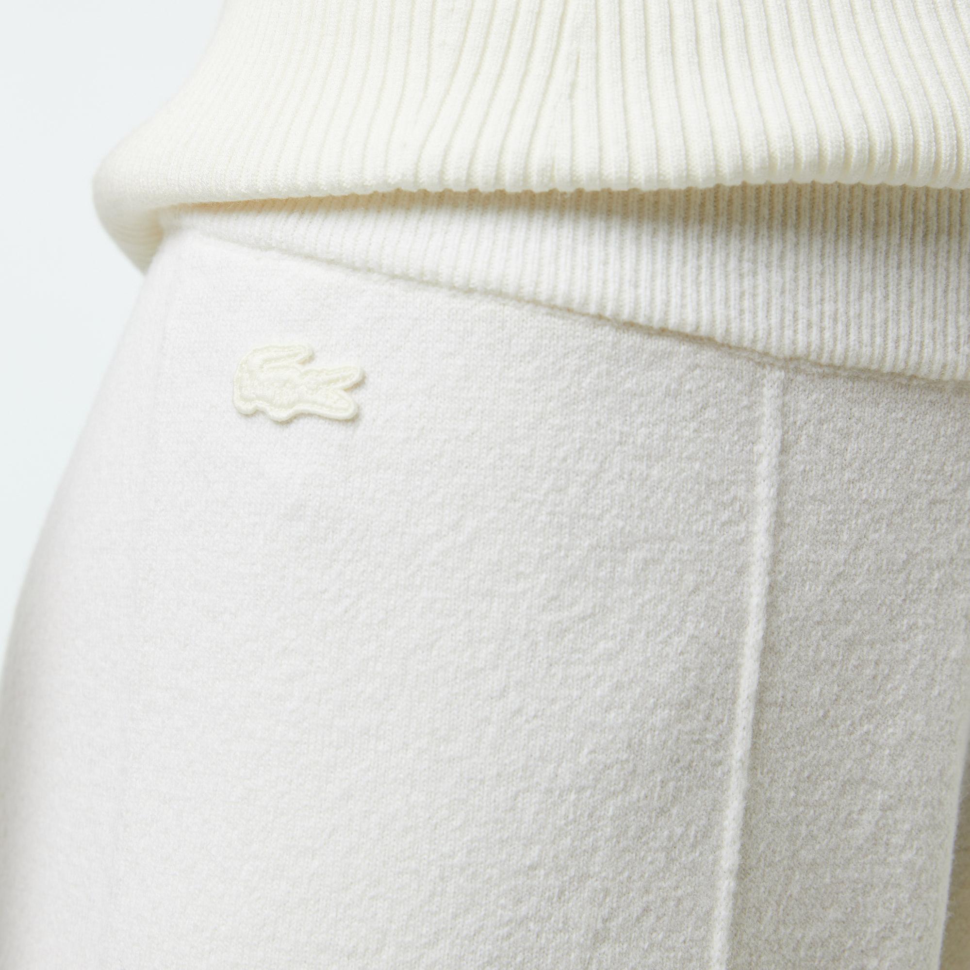 Lacoste Kadın Relaxed Fit Beyaz Pantolon