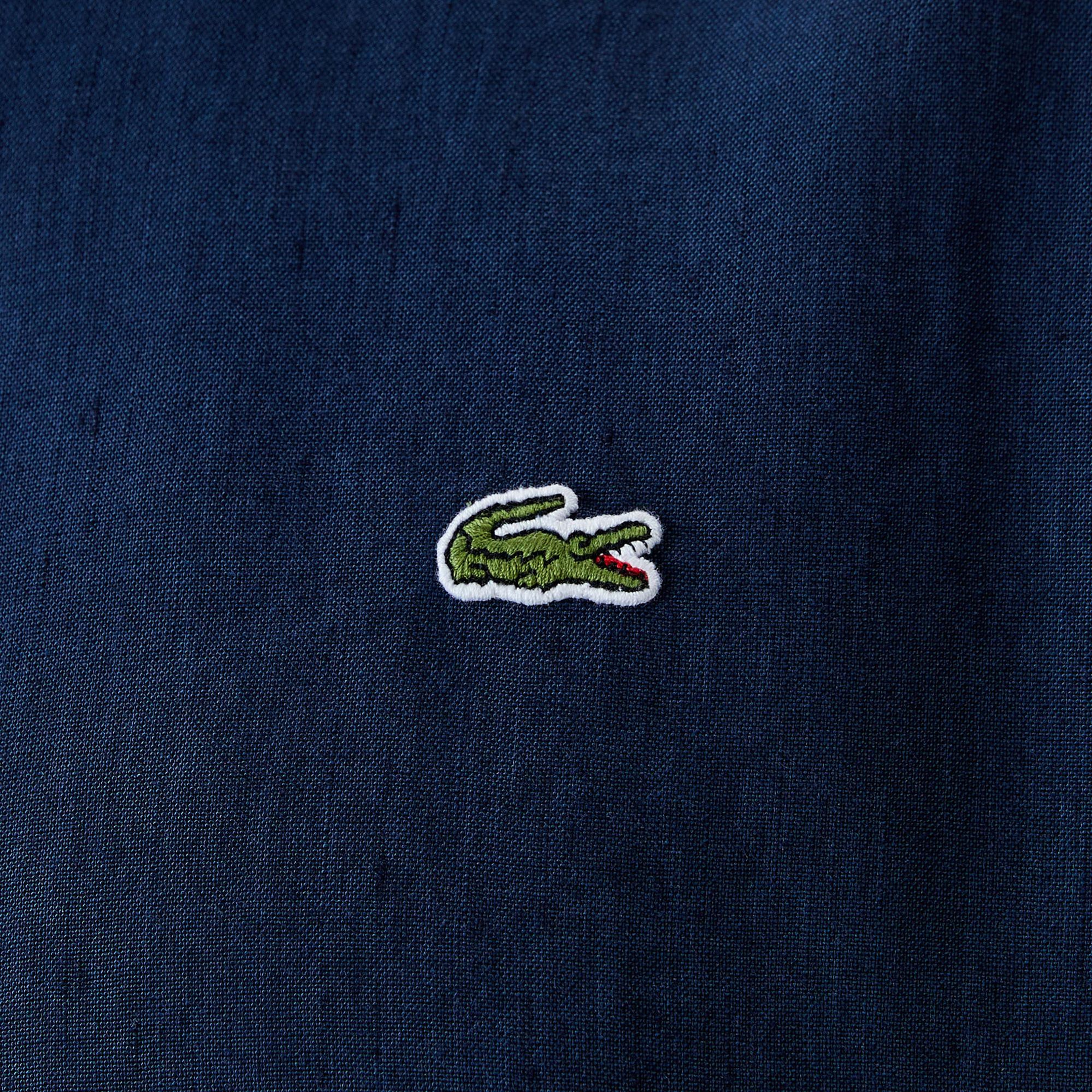 Lacoste Erkek Regular Fit Keten Lacivert Gömlek