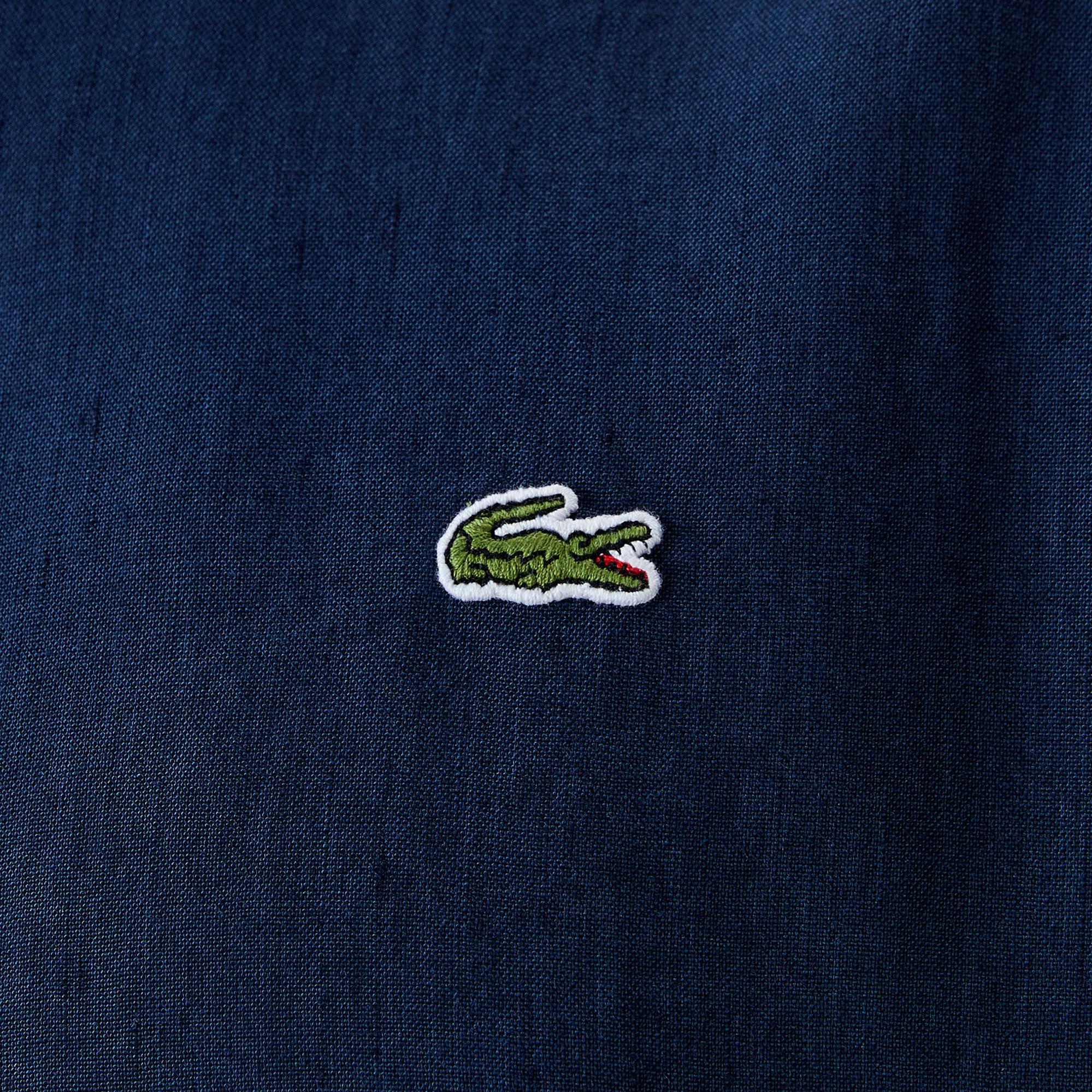 Lacoste Erkek Regular Fit Keten Lacivert Gömlek