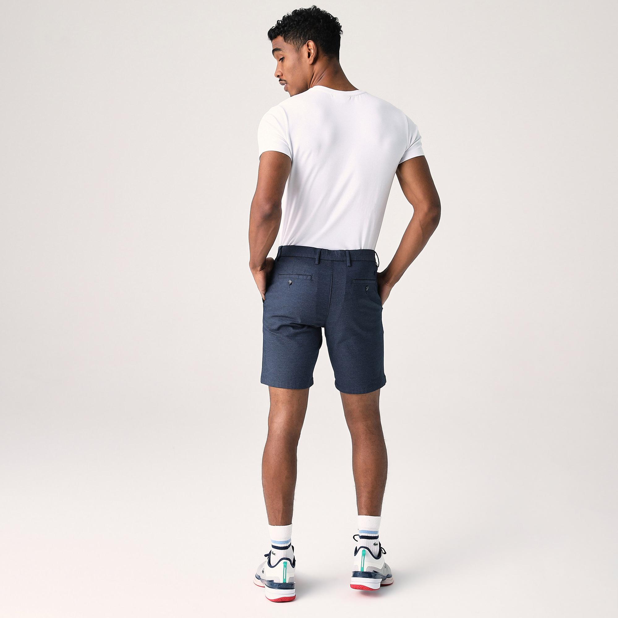 Erkek Slim Fit Lacivert Bermuda Şort