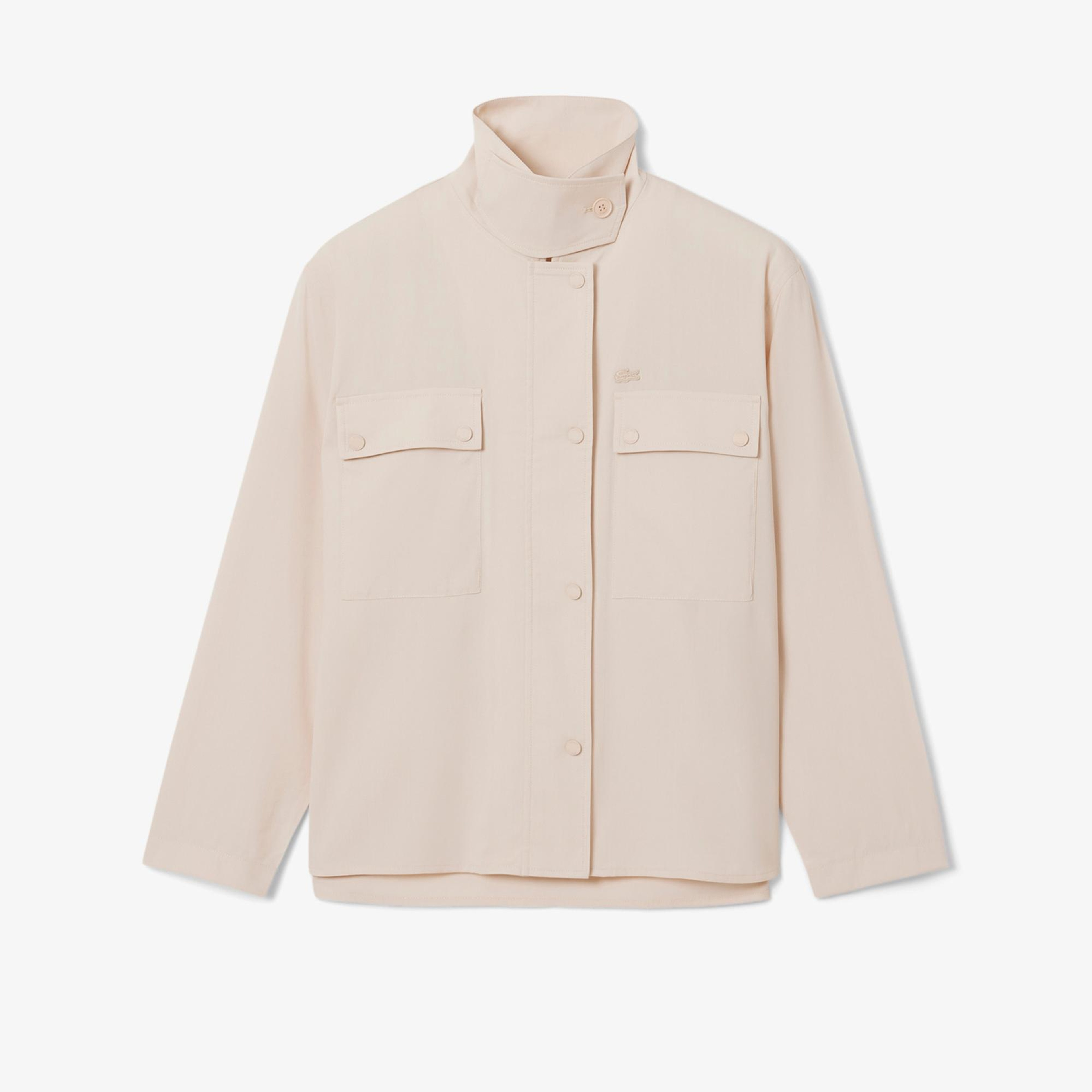 Lacoste Runway Kadın Dik Yaka Kahverengi Ceket