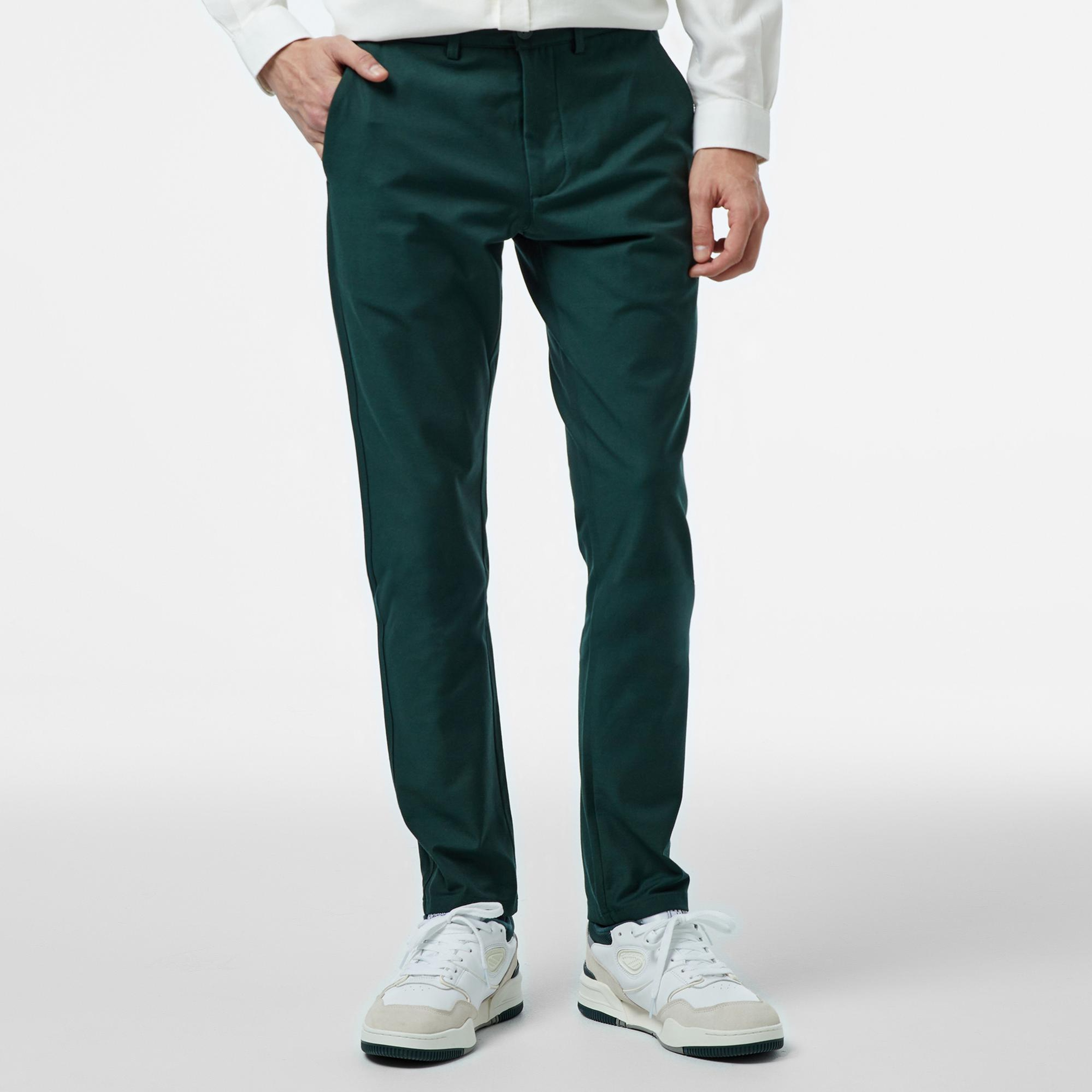Lacoste Erkek Slim Fit Chino Yeşil Pantolon