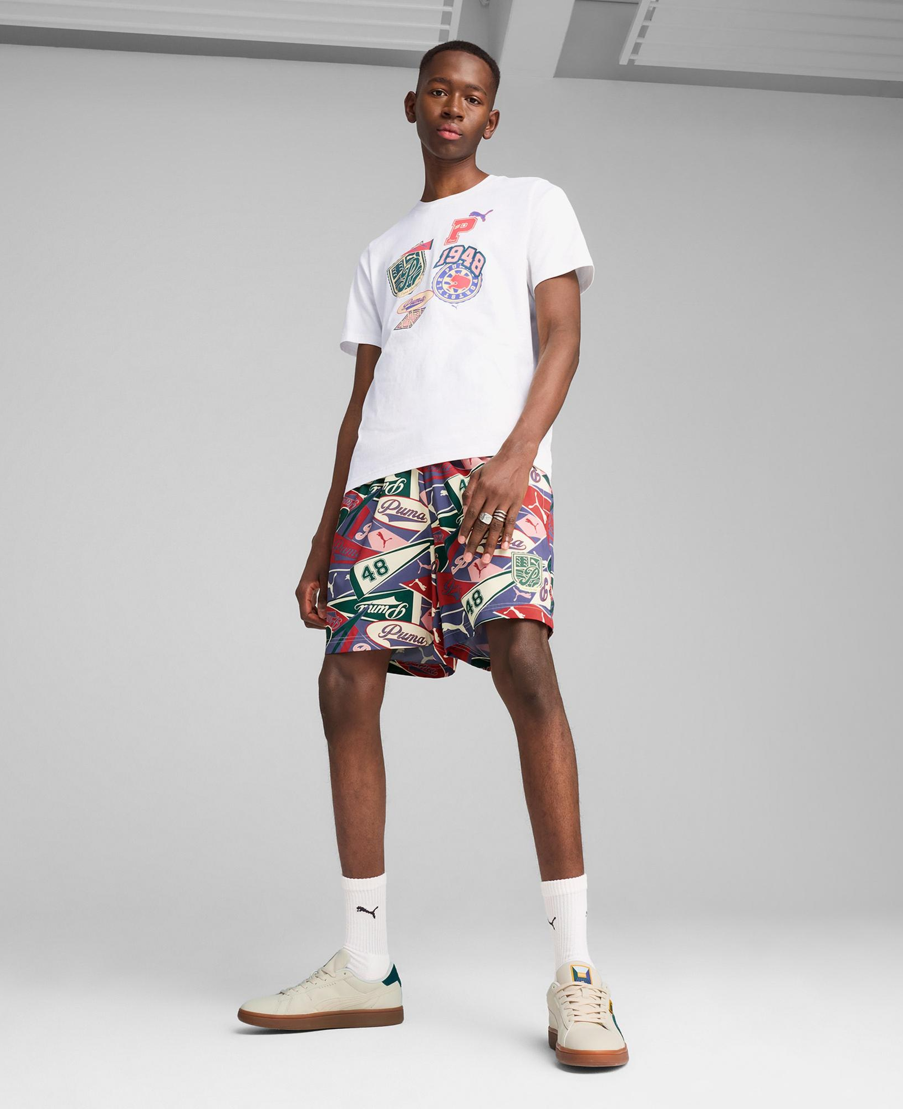 Puma Sports Legacy Graphic Relaxed Unisex Renkli Şort