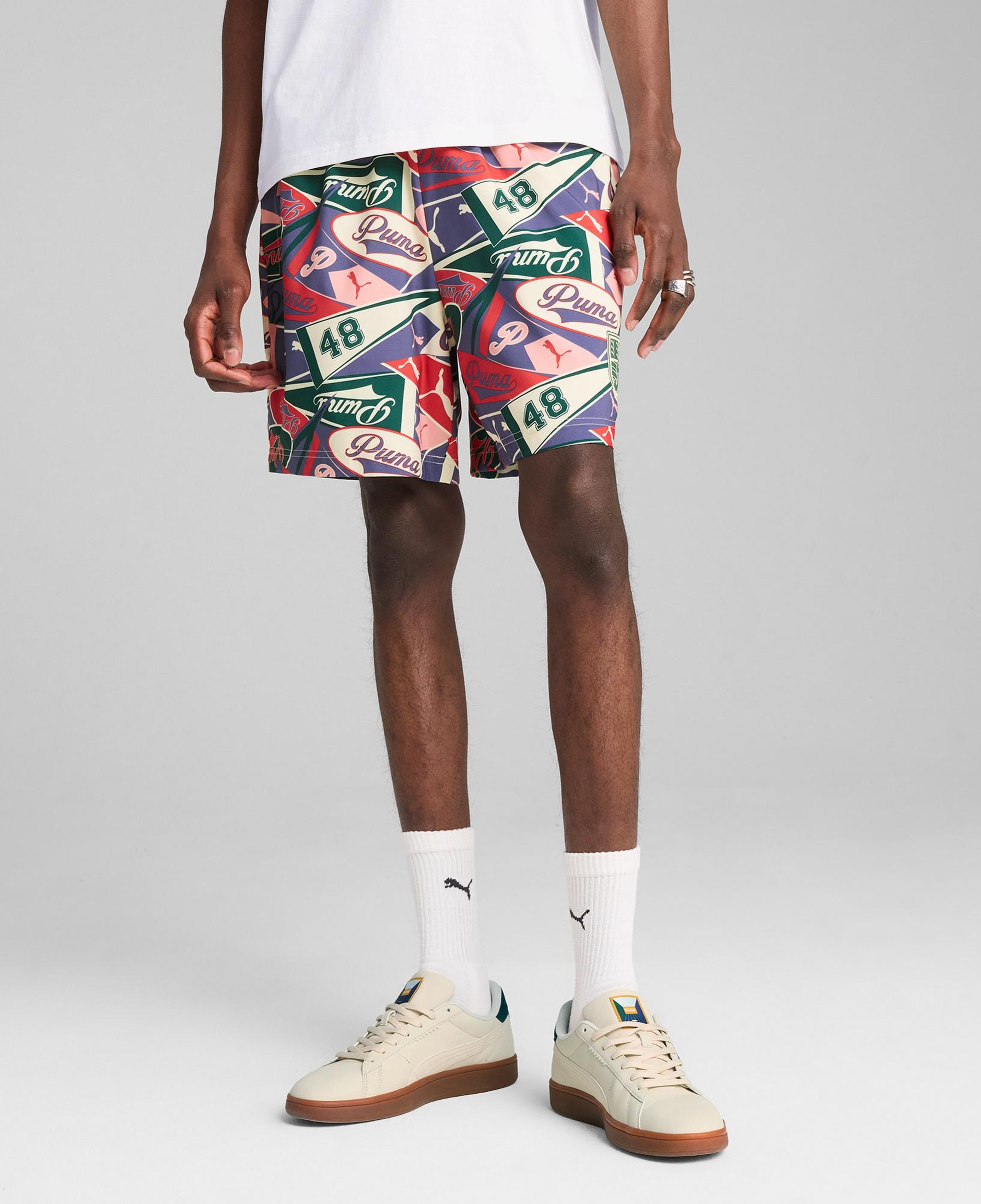 Puma Sports Legacy Graphic Relaxed Unisex Renkli Şort