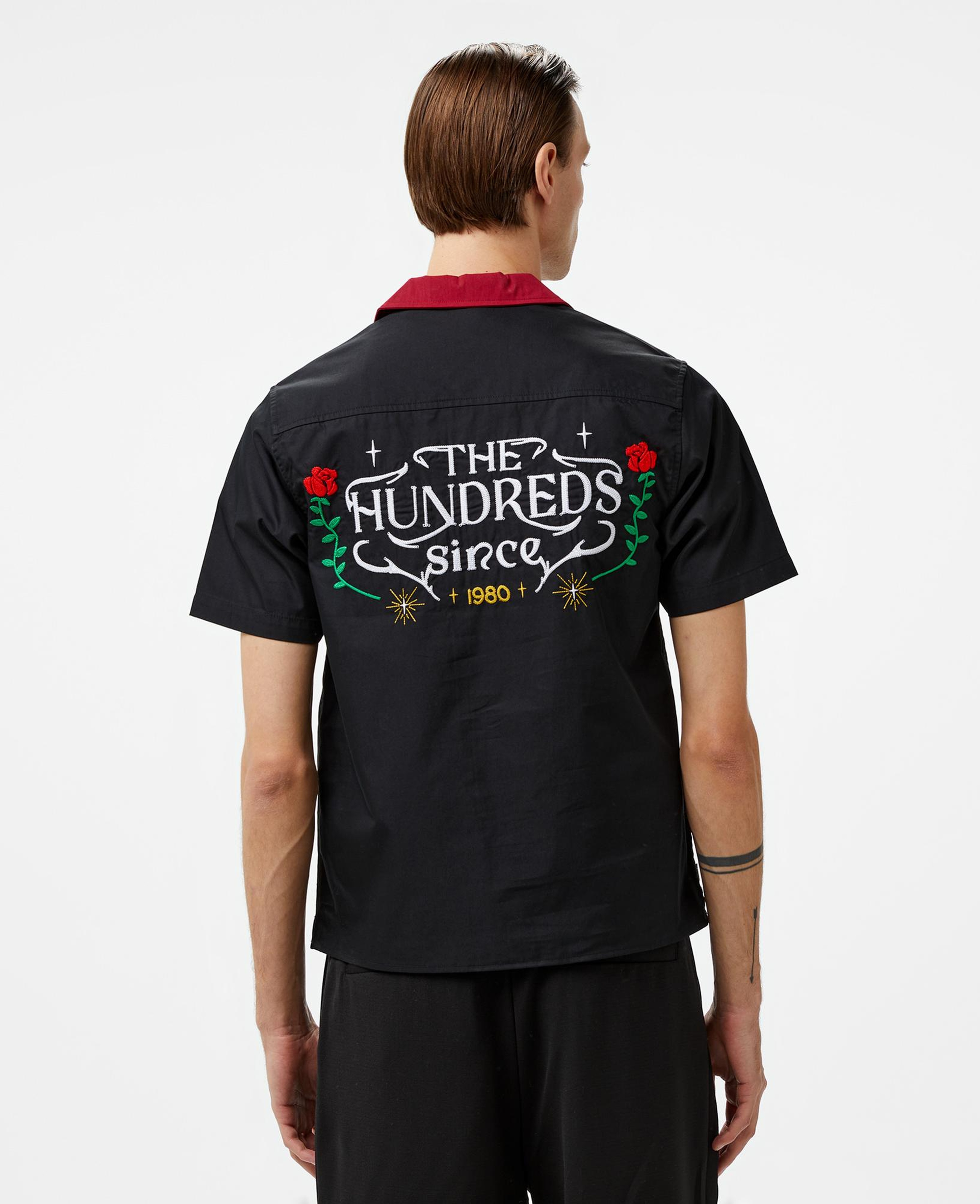 The Hundreds Giles SS Woven Erkek Siyah Gömlek