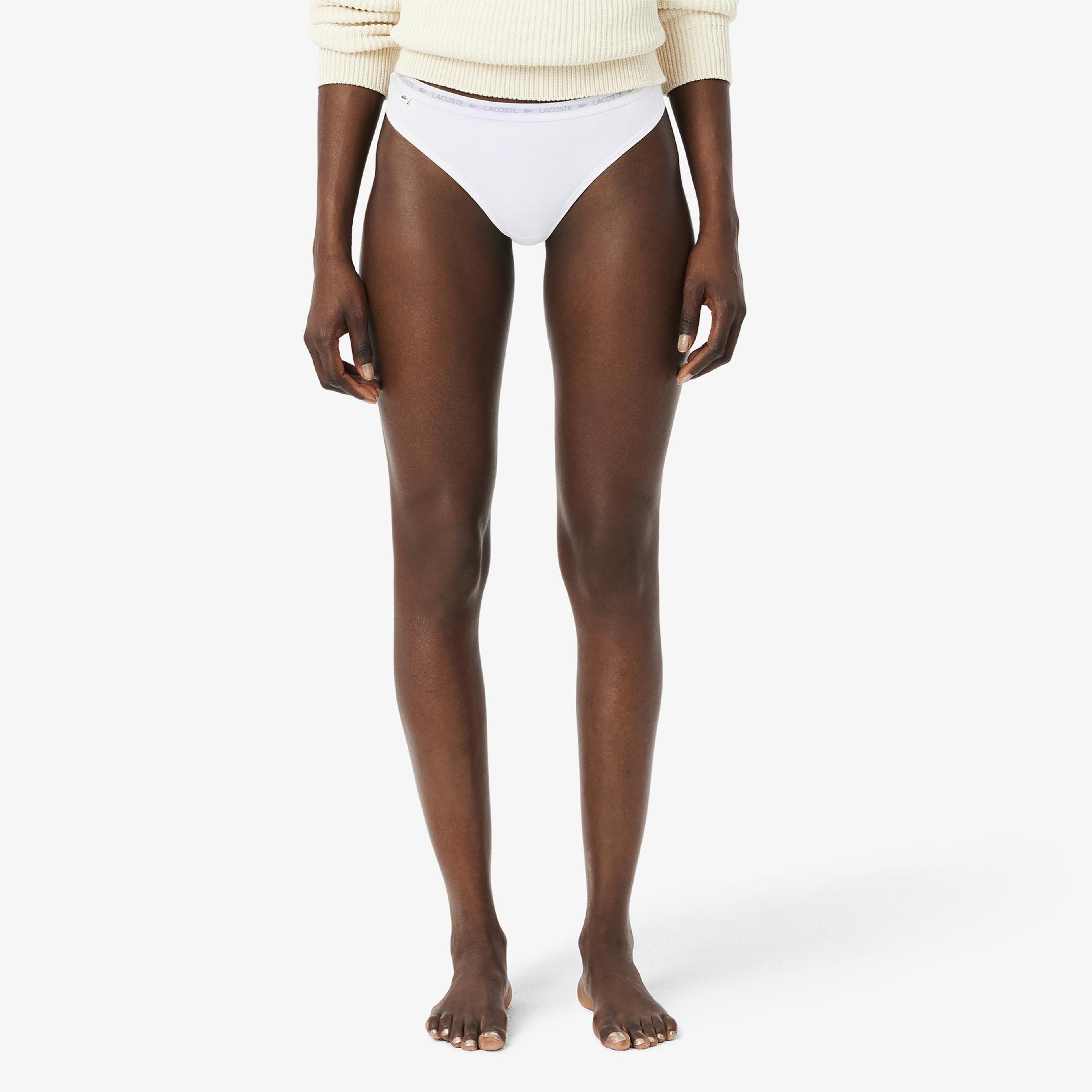 Lacoste Kadın Regular Fit 3'lü Renkli Külot