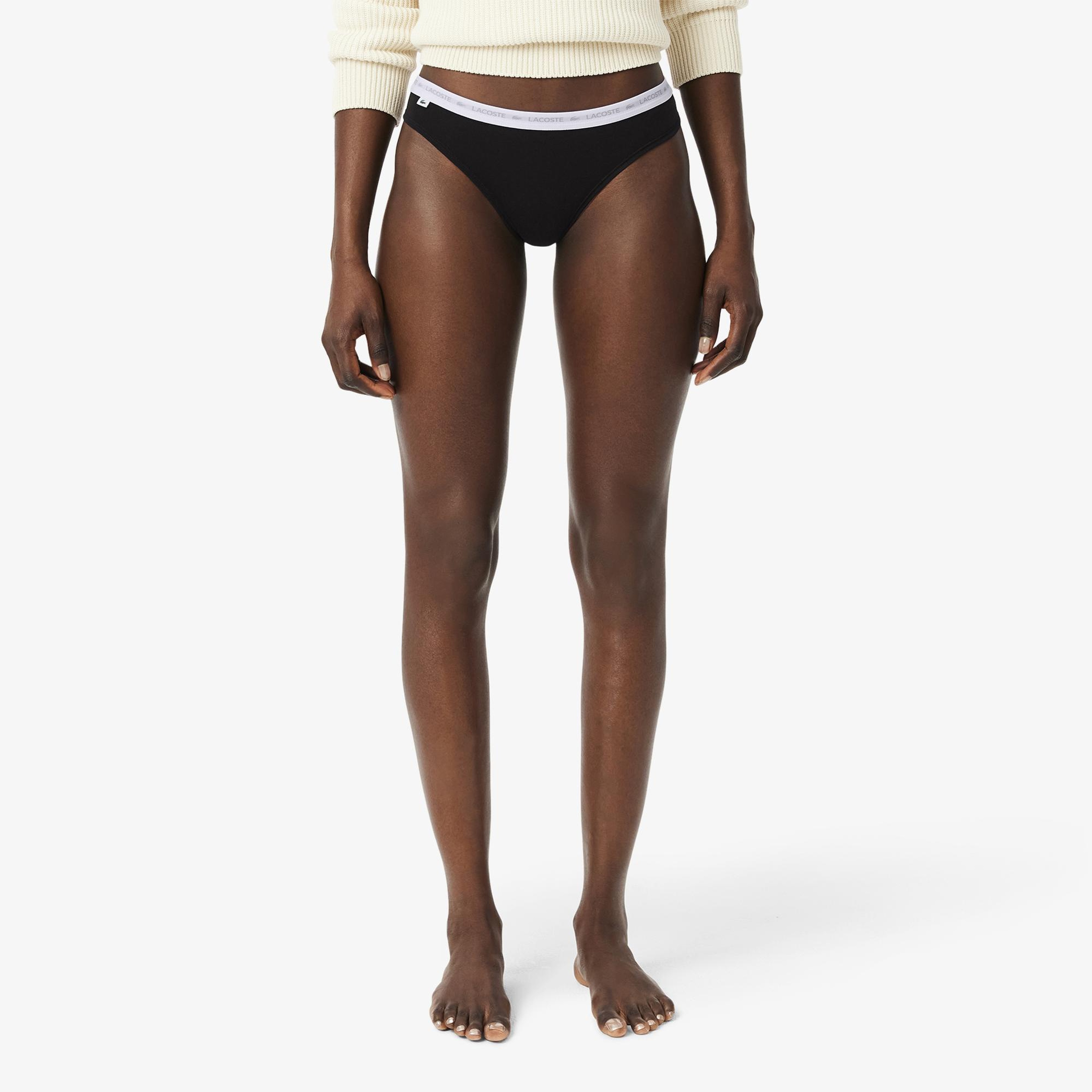 Lacoste Kadın Regular Fit 3'lü Renkli Külot