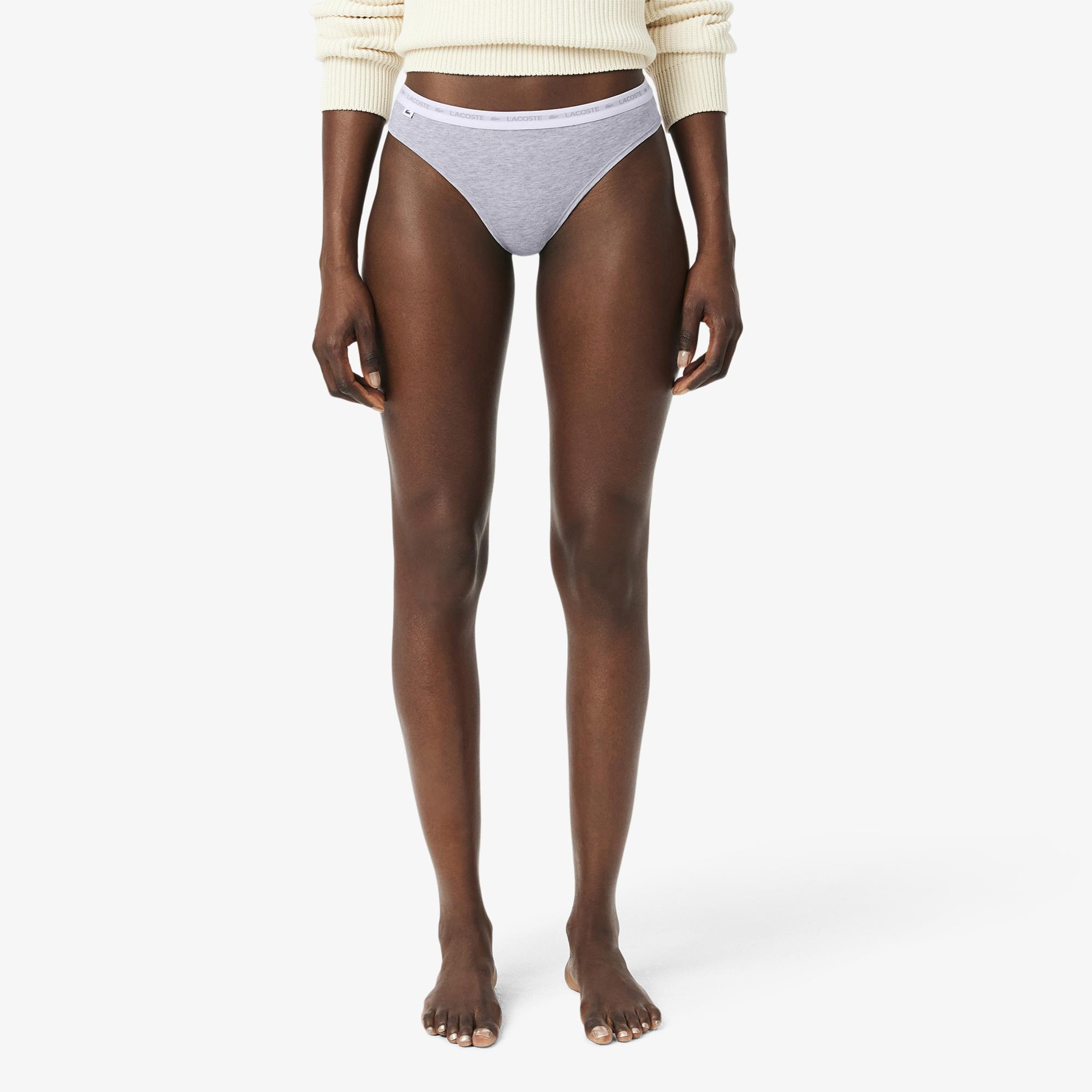 Lacoste Kadın Regular Fit 3'lü Renkli Külot