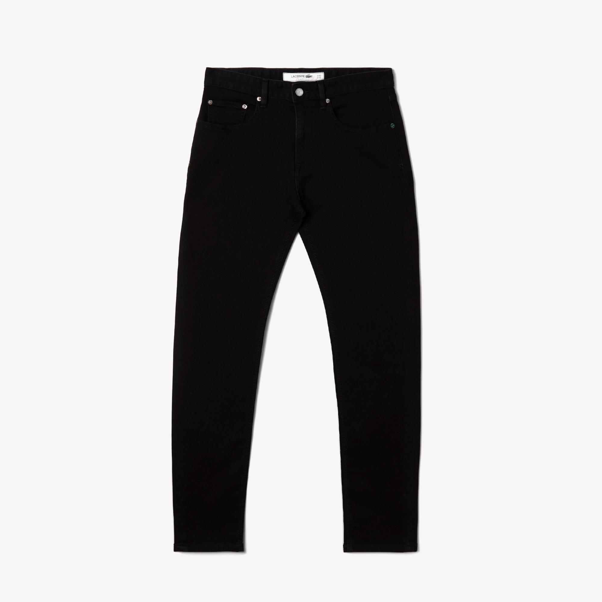 Lacoste Erkek Slim Fit Siyah Jean Pantolon