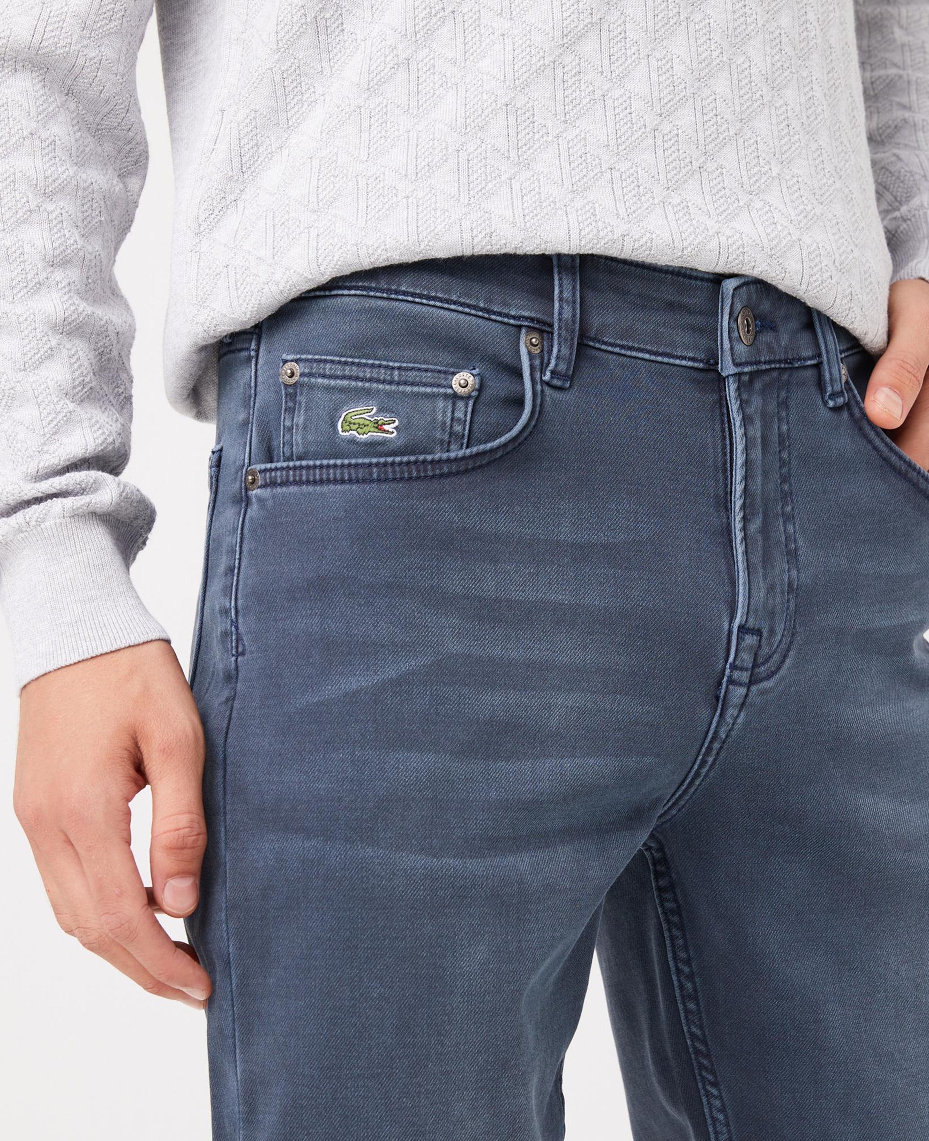 Lacoste Erkek Slim Fit Denim Lacivert Jean Pantolon