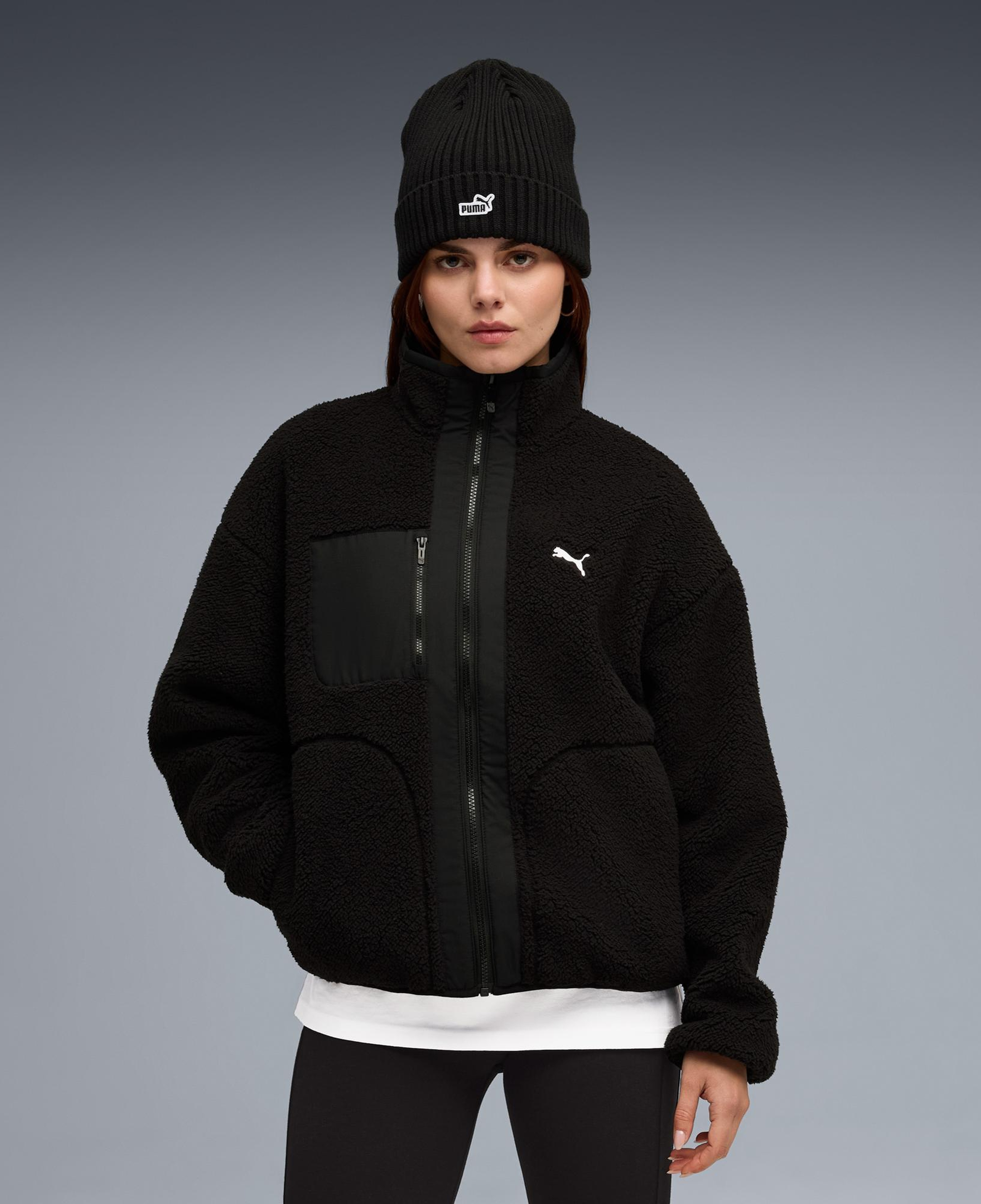 Puma Reversible Kadın Siyah Ceket