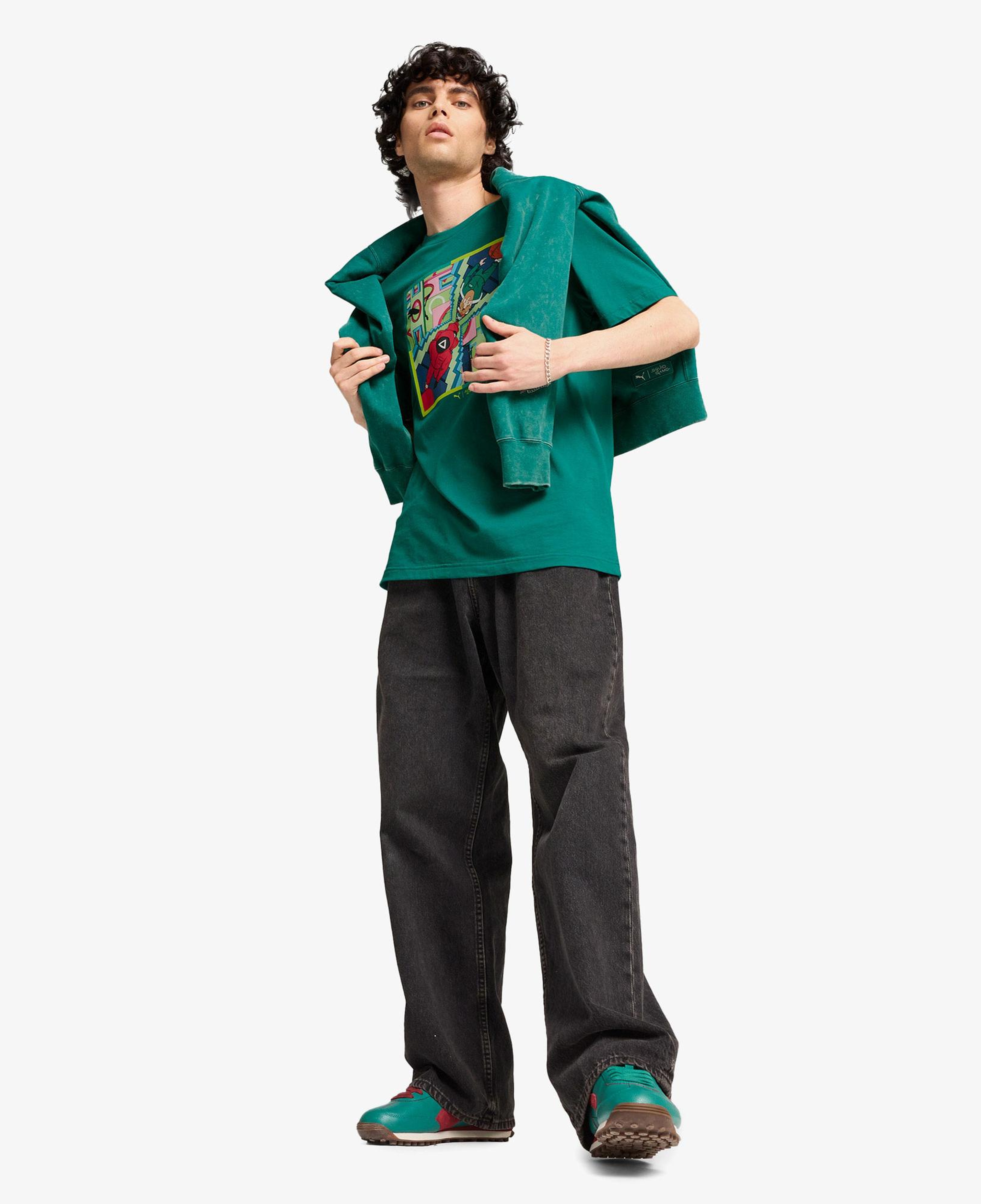 Puma X Squid Game Erkek Yeşil T-Shirt