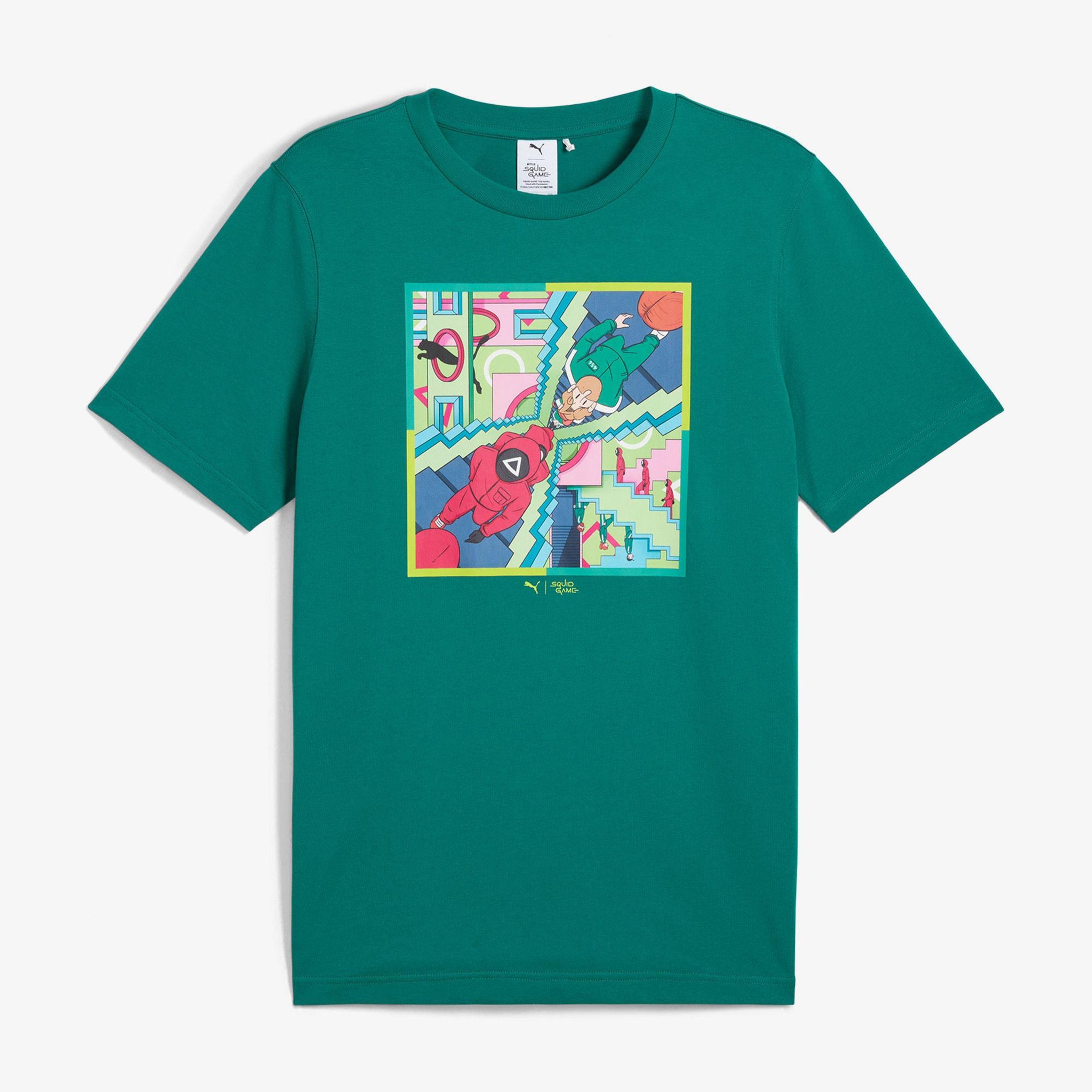 Puma X Squid Game Erkek Yeşil T-Shirt