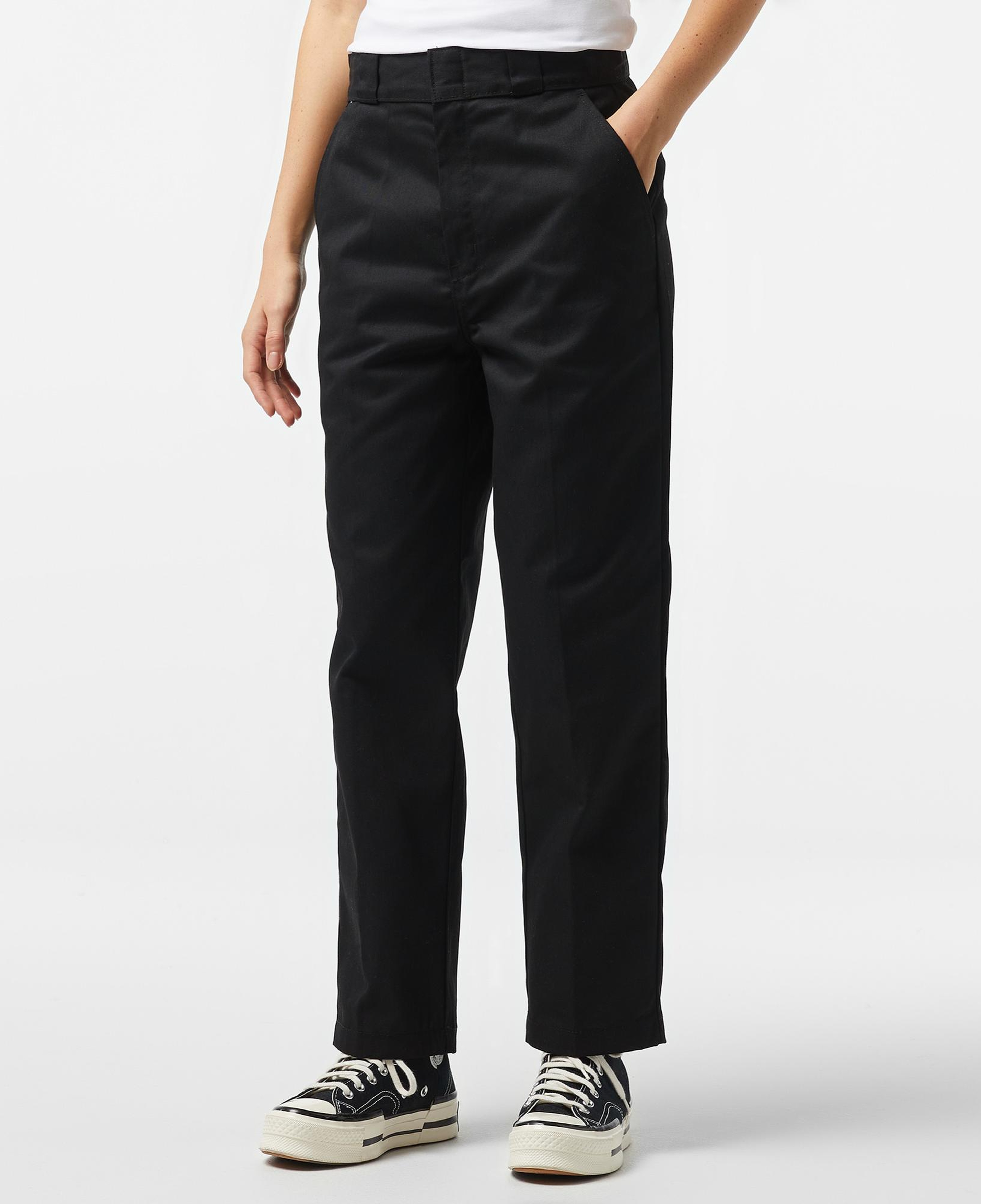 Dickies Phonenix Cropped Kadın Siyah Pantolon