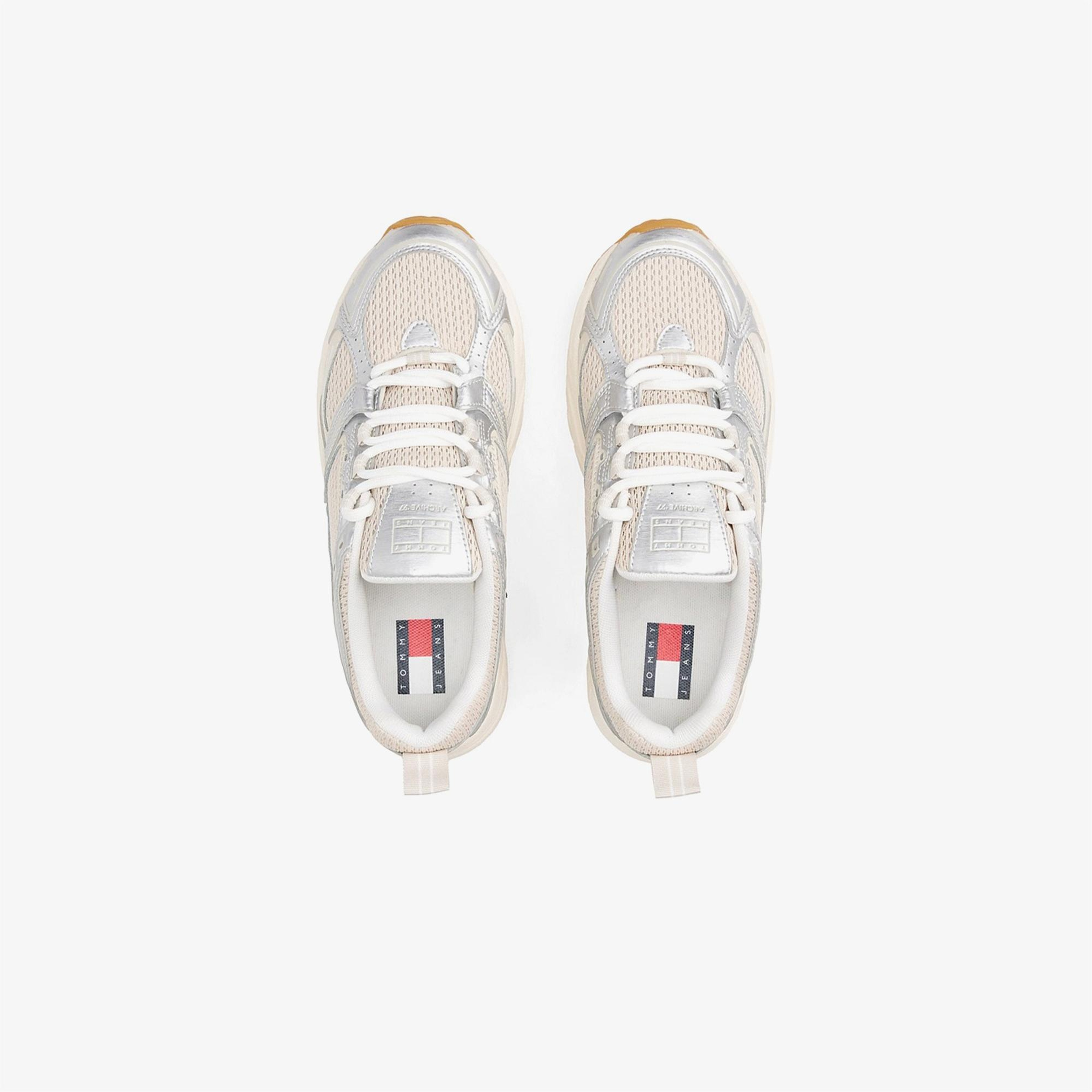 Tommy Hilfiger Archieve 97 Metallic Kadın Bej Sneaker