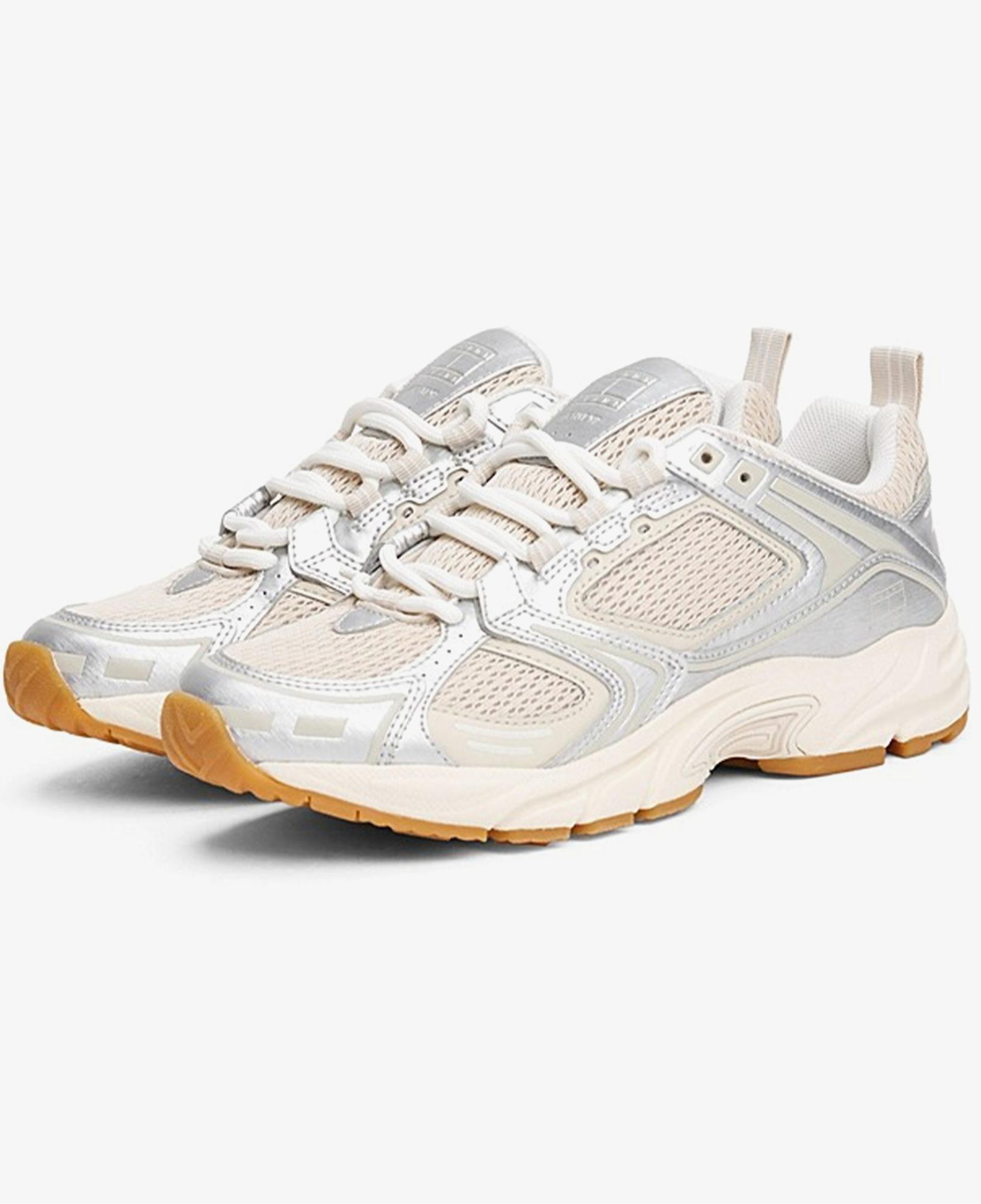 Tommy Hilfiger Archieve 97 Metallic Kadın Bej Sneaker